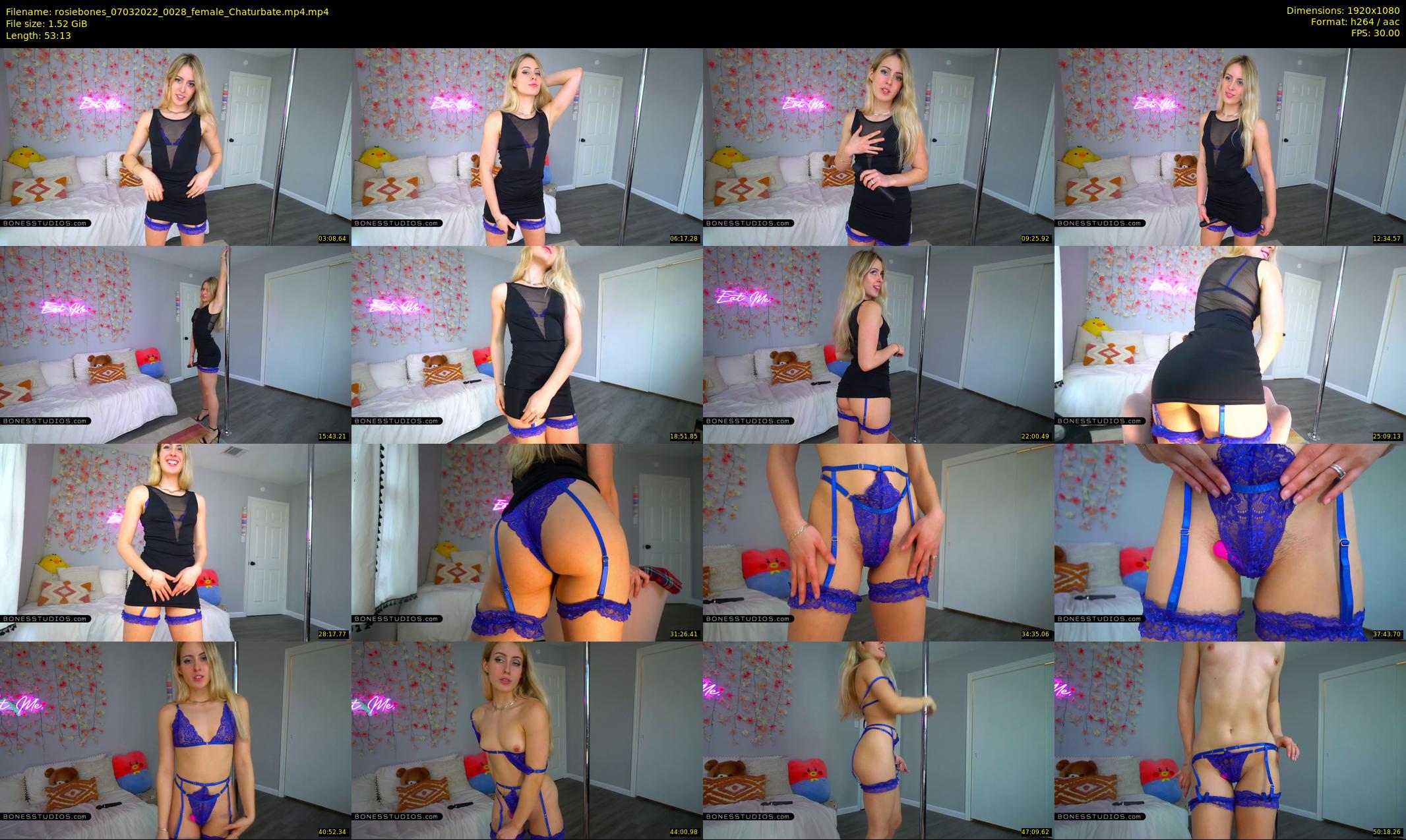 rosiebones — 54 minute Chaturbate female cam show recording, 1080p, Mar 7, 2022