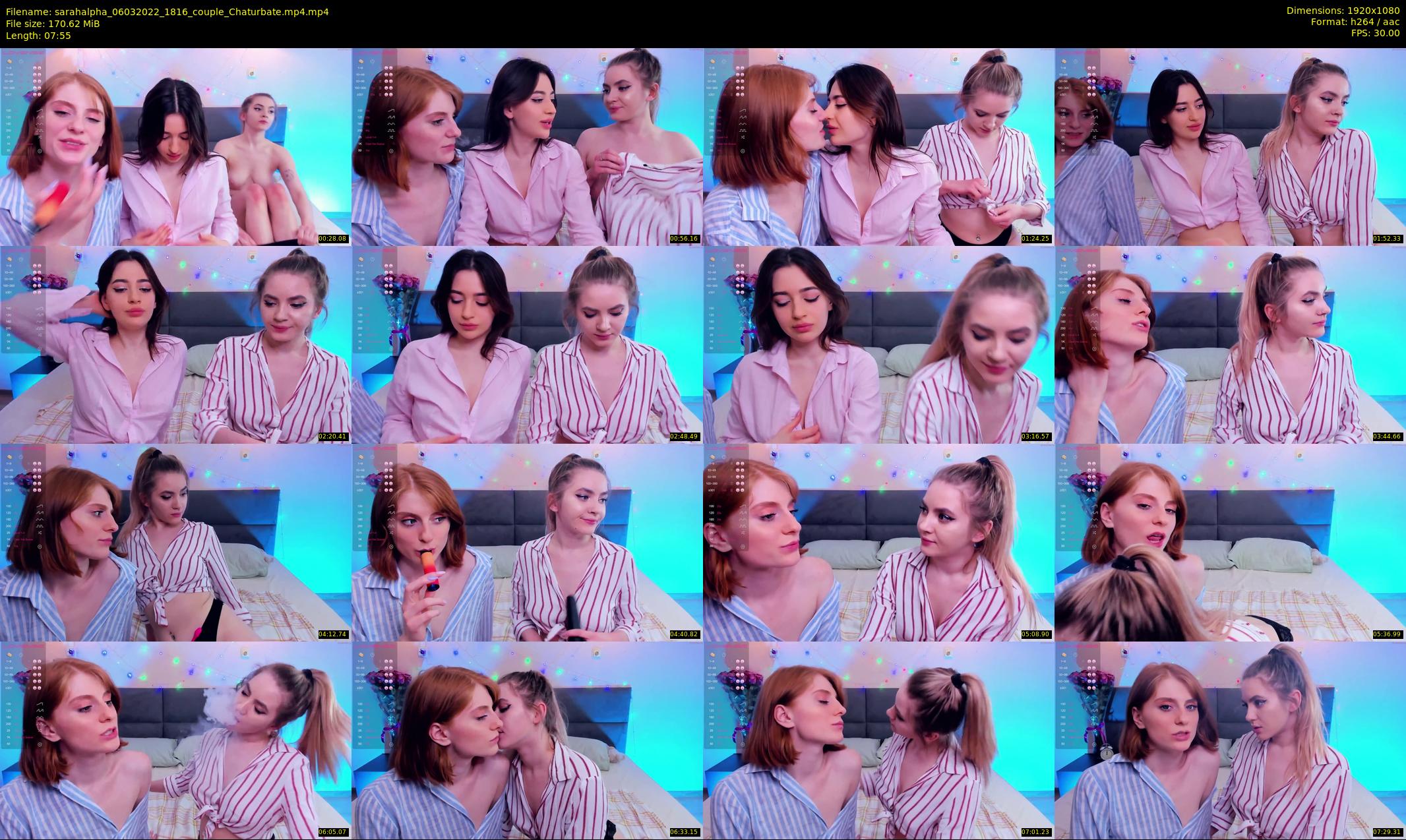 sarahalpha — 8 minute Chaturbate couple cam show recording, 1080p, Mar 6, 2022