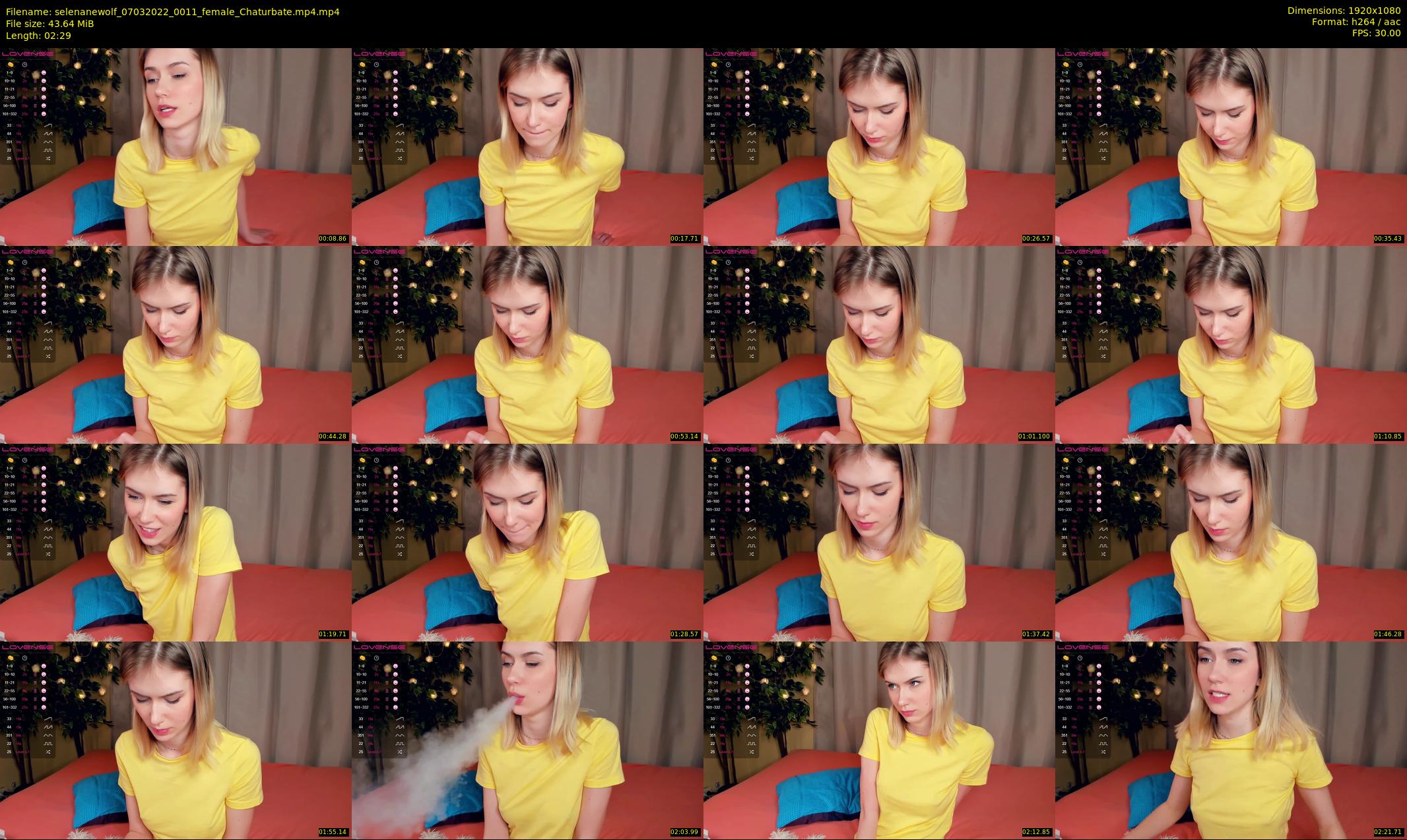 selenanewolf — 3 minute Chaturbate couple cam show recording, 1080p, Mar 7, 2022