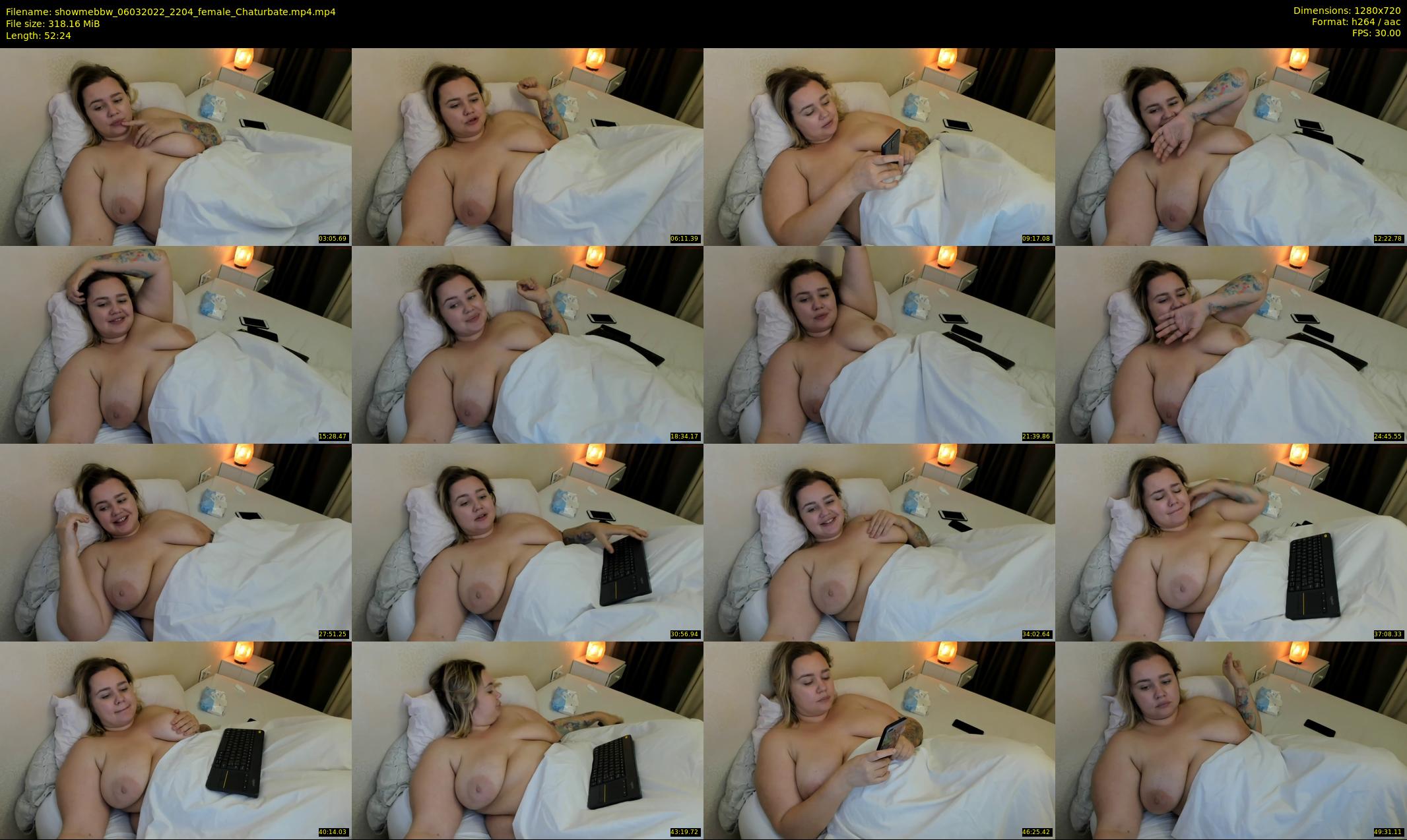 showmebbw — 53 minute Chaturbate female cam show recording, 720p, Mar 6, 2022