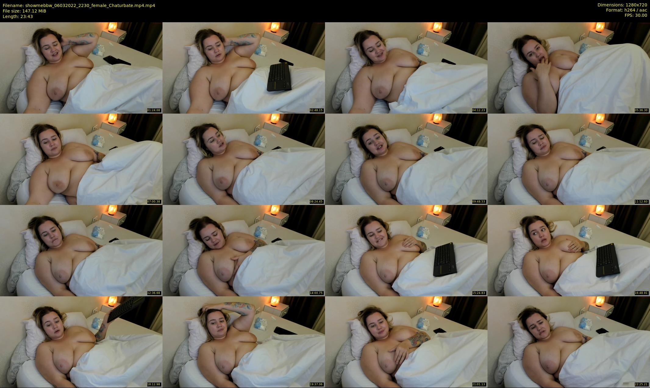 showmebbw — 24 minute Chaturbate female cam show recording, 720p, Mar 6, 2022