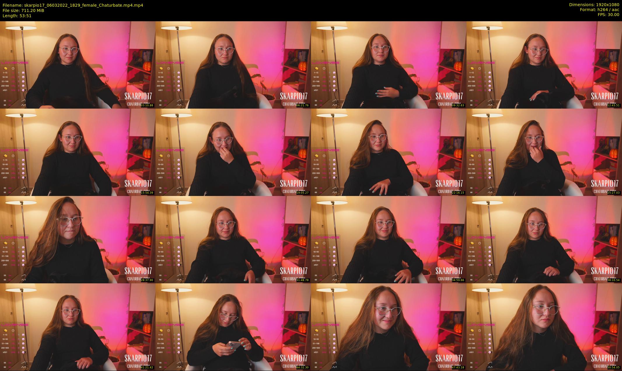 skarpio17 — 54 minute Chaturbate female cam show recording, 1080p, Mar 6, 2022