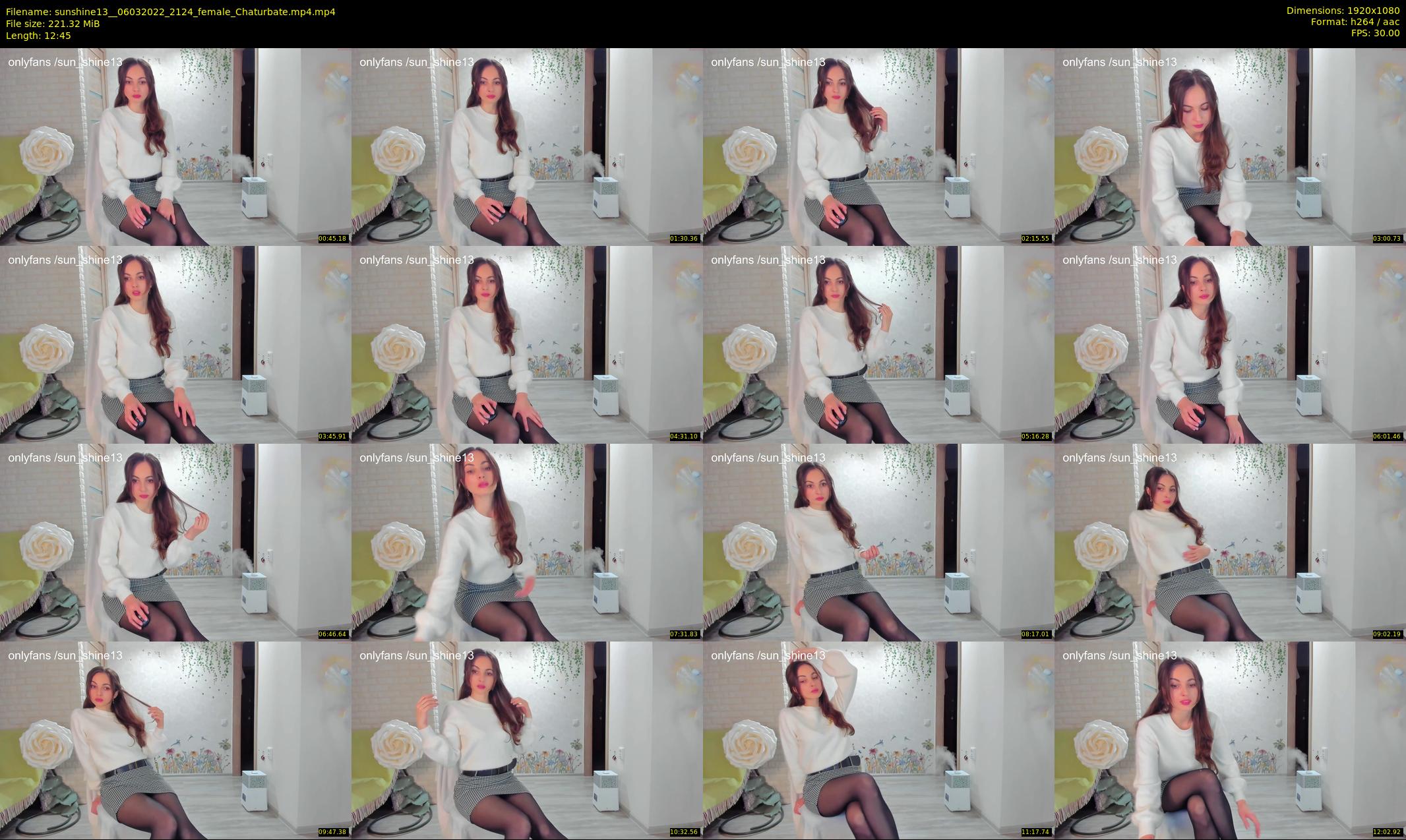 sunshine13_ — 13 minute Chaturbate female cam show recording, 1080p, Mar 6, 2022