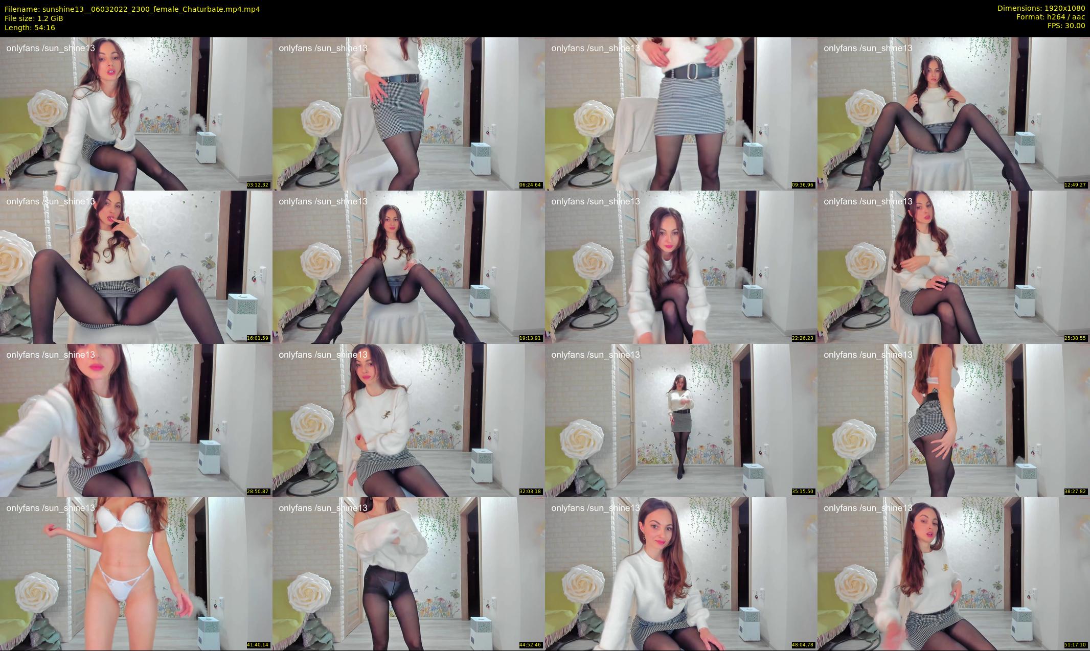 sunshine13_ — 55 minute Chaturbate female cam show recording, 1080p, Mar 6, 2022
