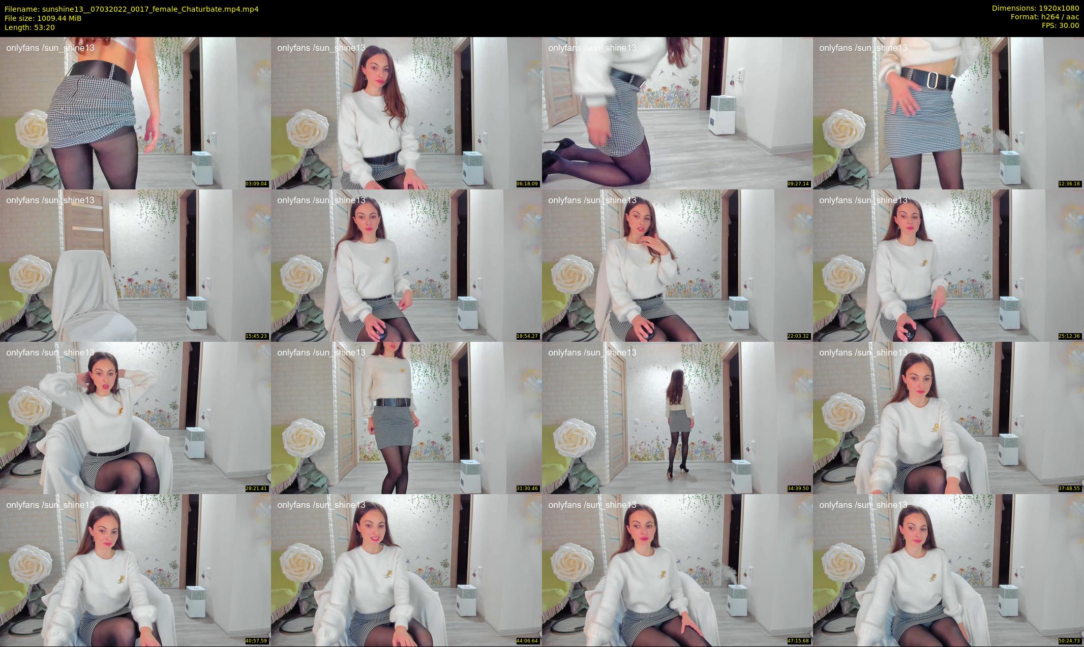 sunshine13_ — 54 minute Chaturbate female cam show recording, 1080p, Mar 7, 2022
