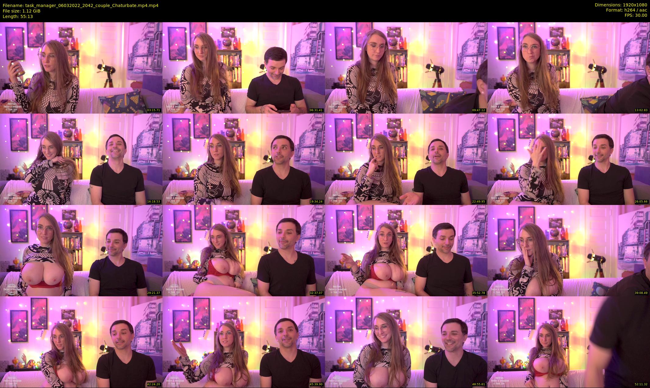 task_manager — 56 minute Chaturbate couple cam show recording, 1080p, Mar 6, 2022