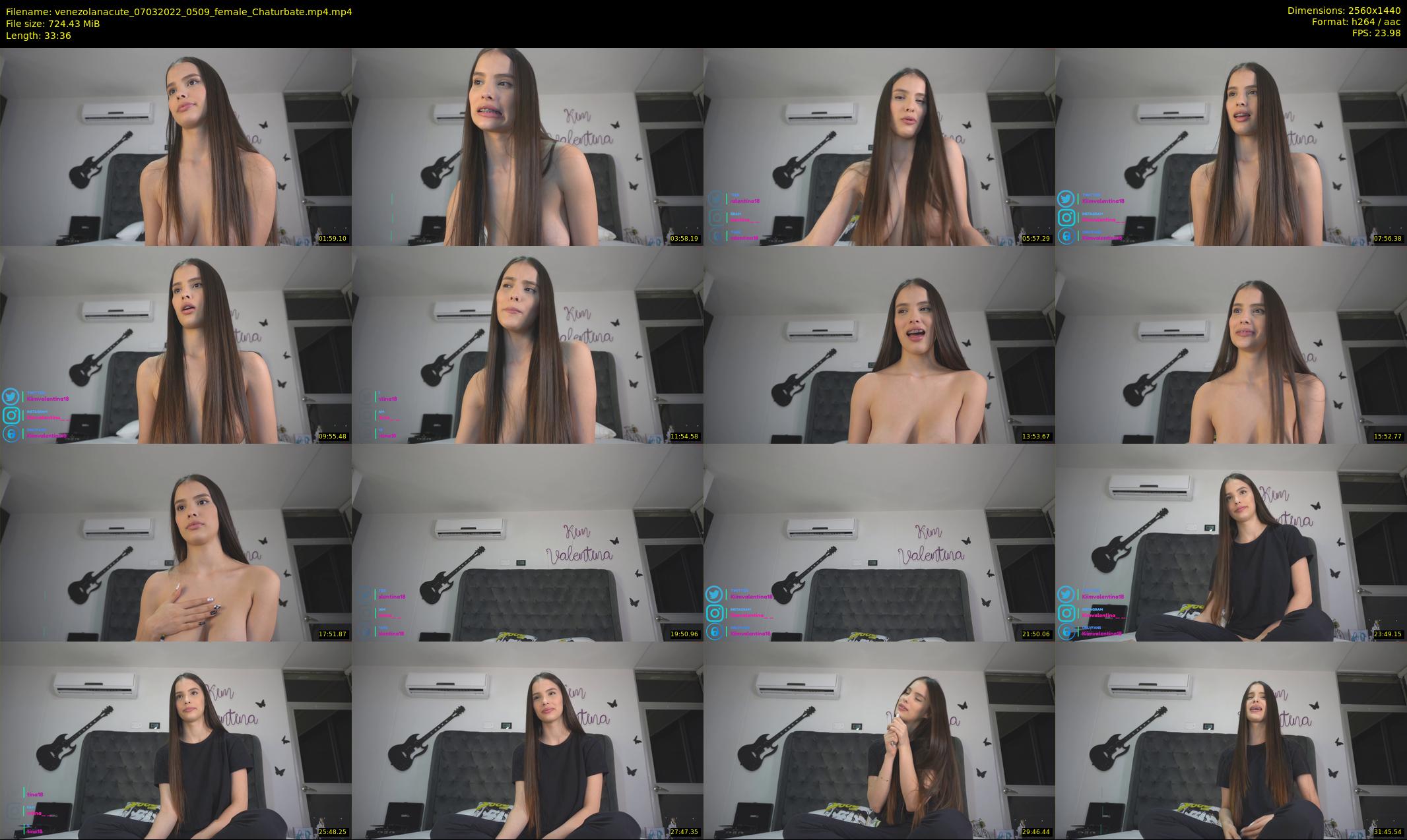 venezolanacute — 34 minute Chaturbate female cam show recording, 1080p, Mar 7, 2022