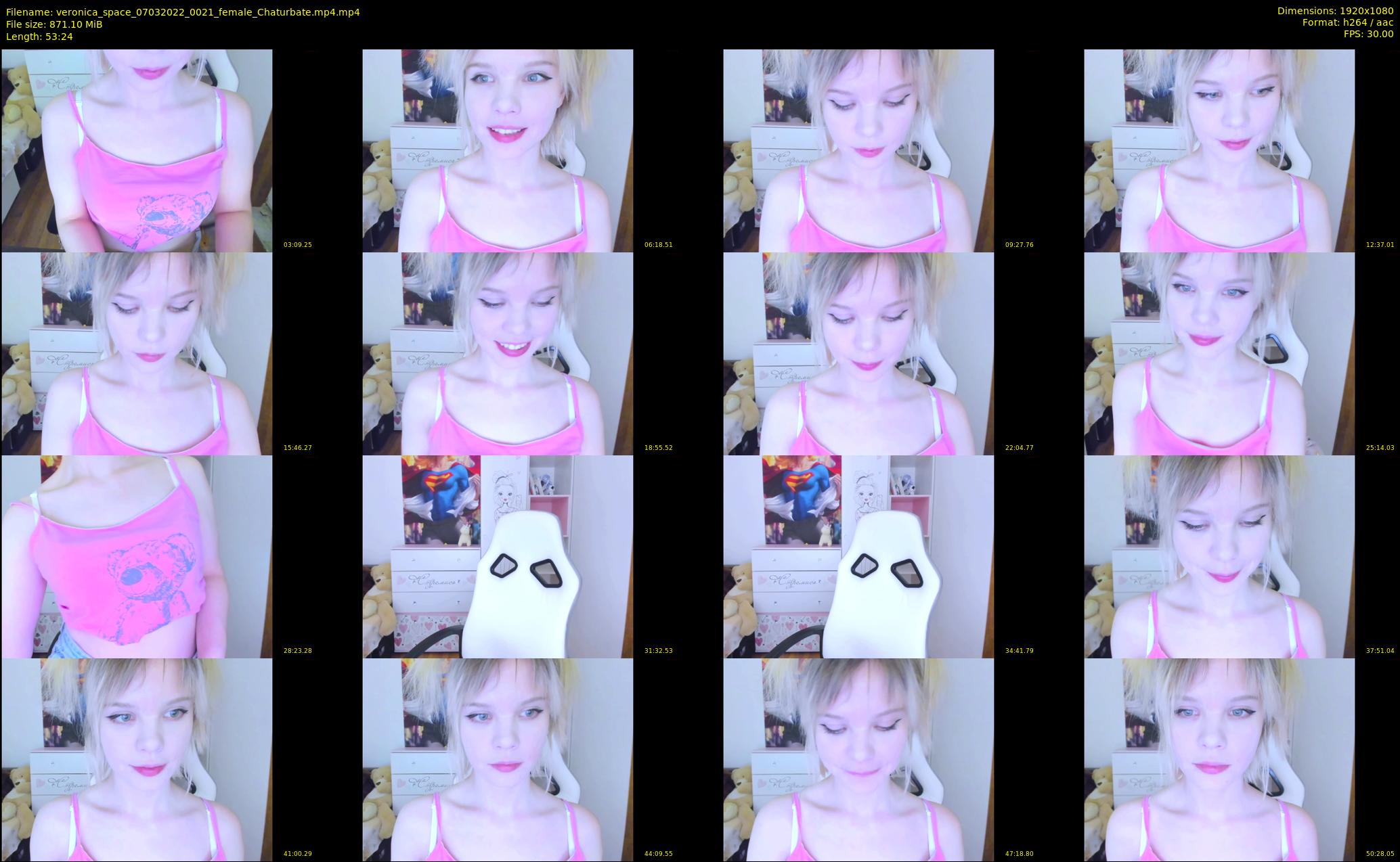 veronica_space — 54 minute Chaturbate female cam show recording, 1080p, Mar 7, 2022
