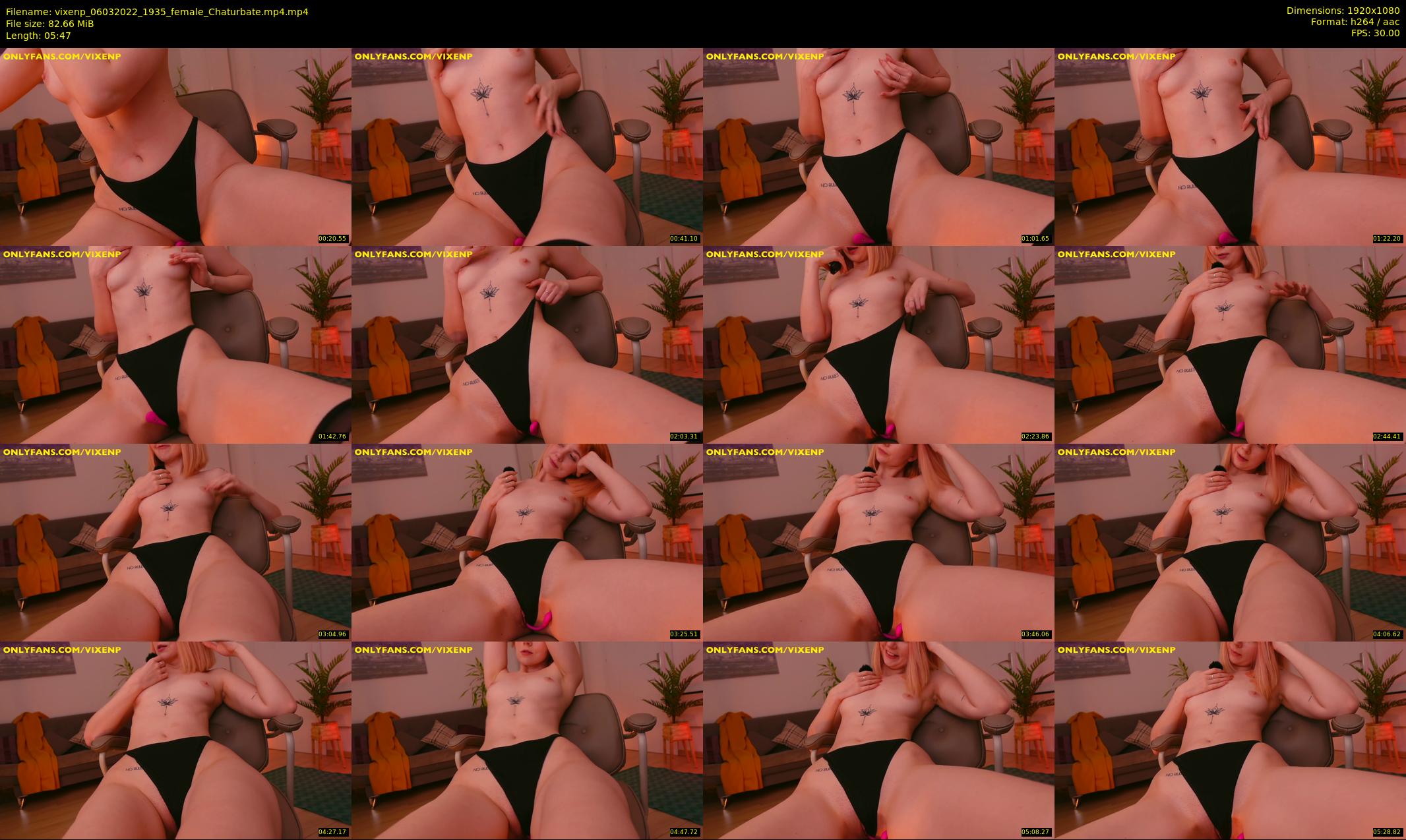 vixenp — 6 minute Chaturbate female cam show recording, 1080p, Mar 6, 2022