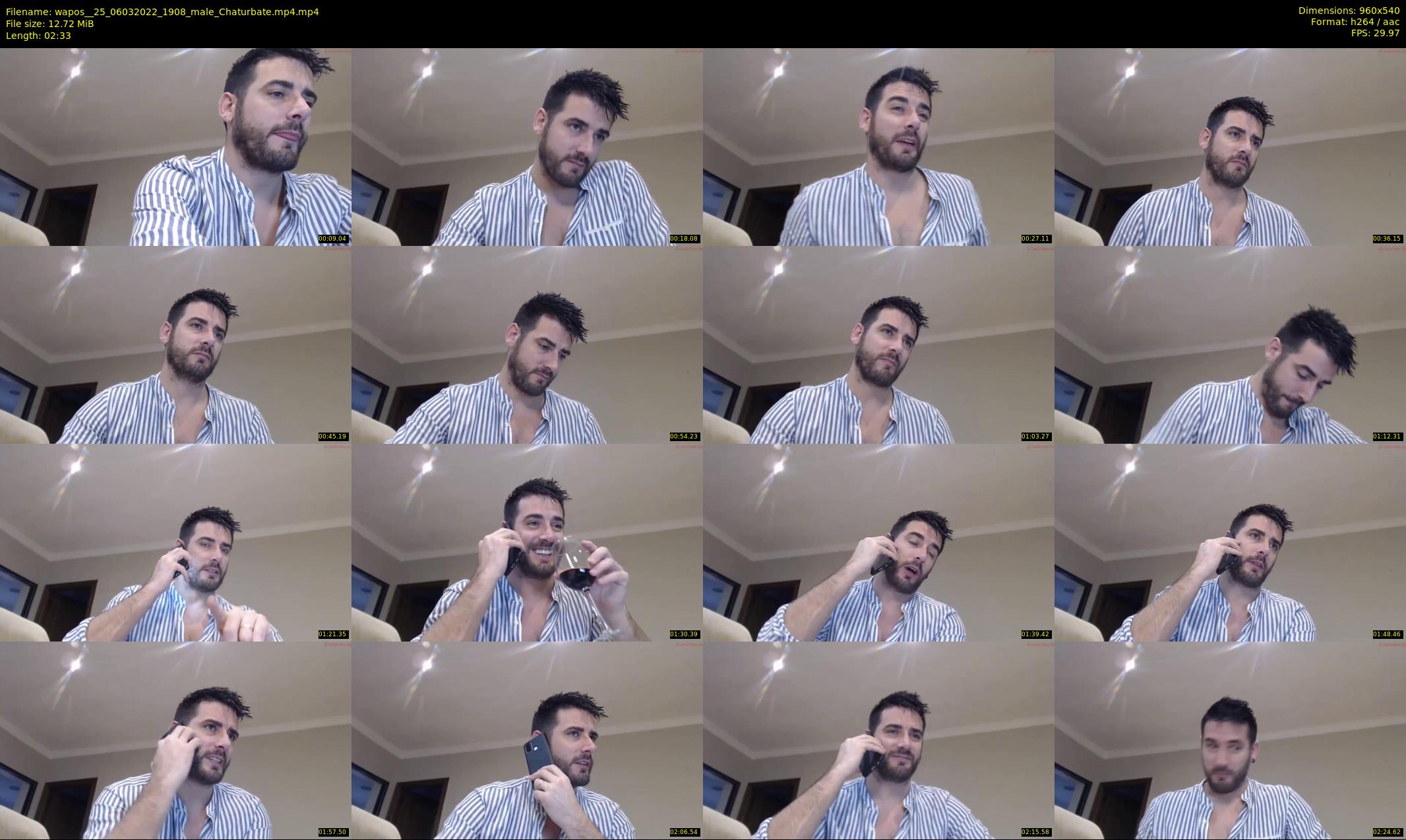 wapos__25 — 3 minute Chaturbate male cam show recording, 480p, Mar 6, 2022