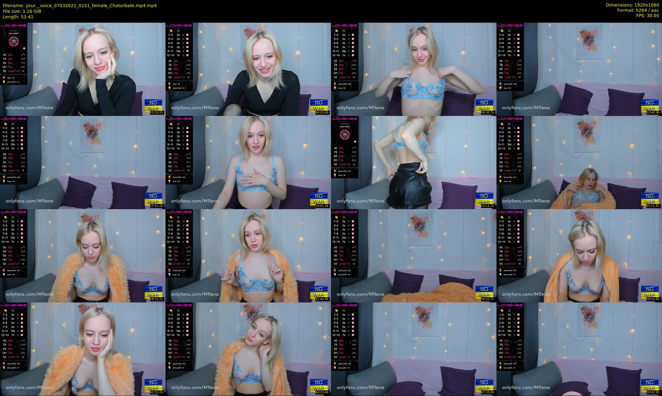 your__voice — 54 minute Chaturbate female cam show recording, 1080p, Mar 7, 2022