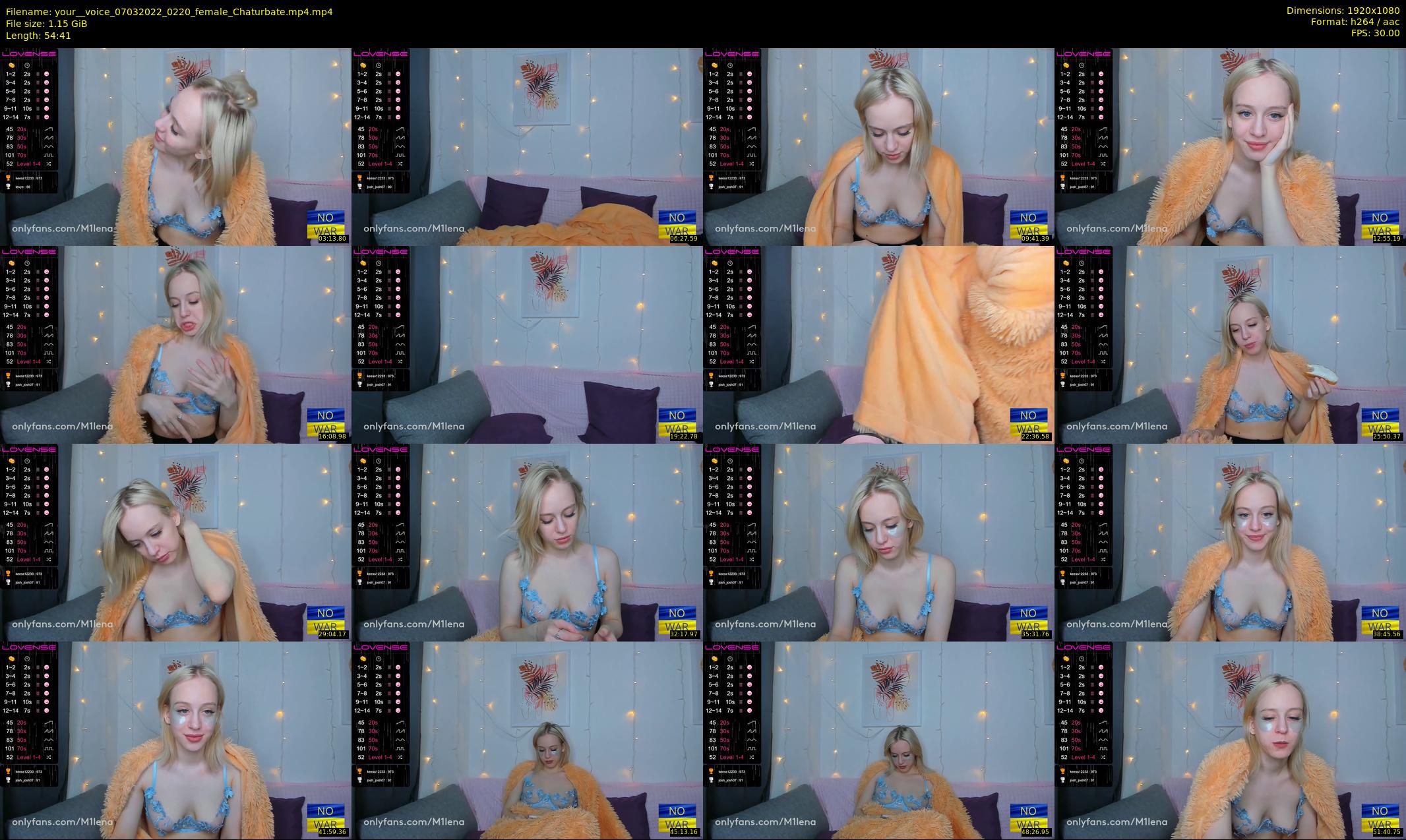 your__voice — 55 minute Chaturbate female cam show recording, 1080p, Mar 7, 2022