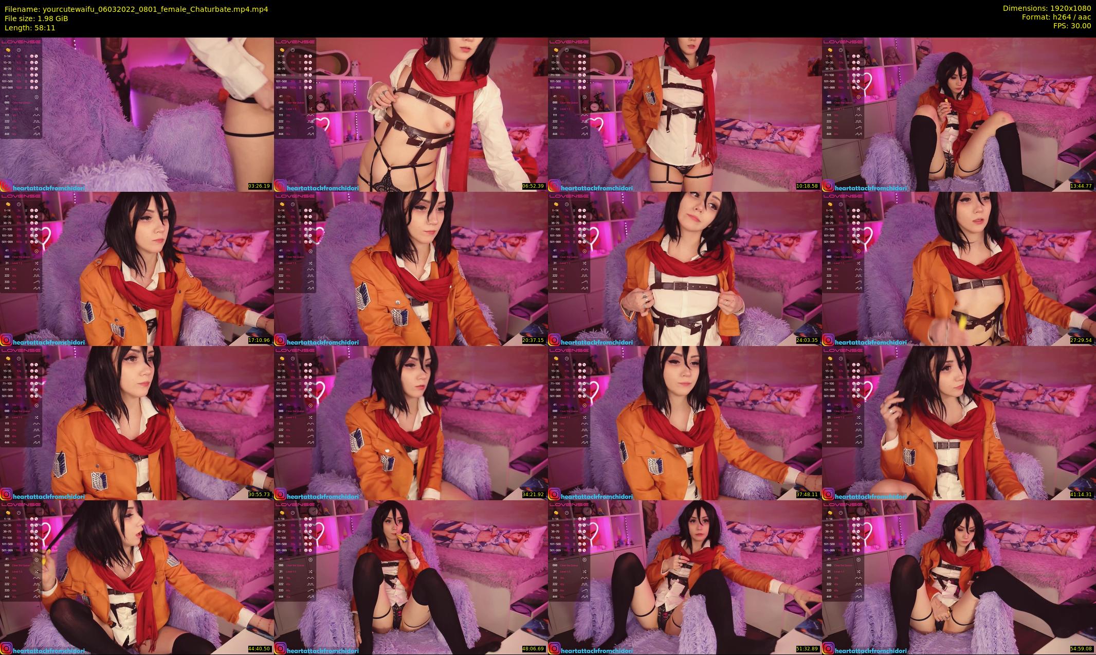 yourcutewaifu — 59 minute Chaturbate female cam show recording, 1080p, Mar 6, 2022