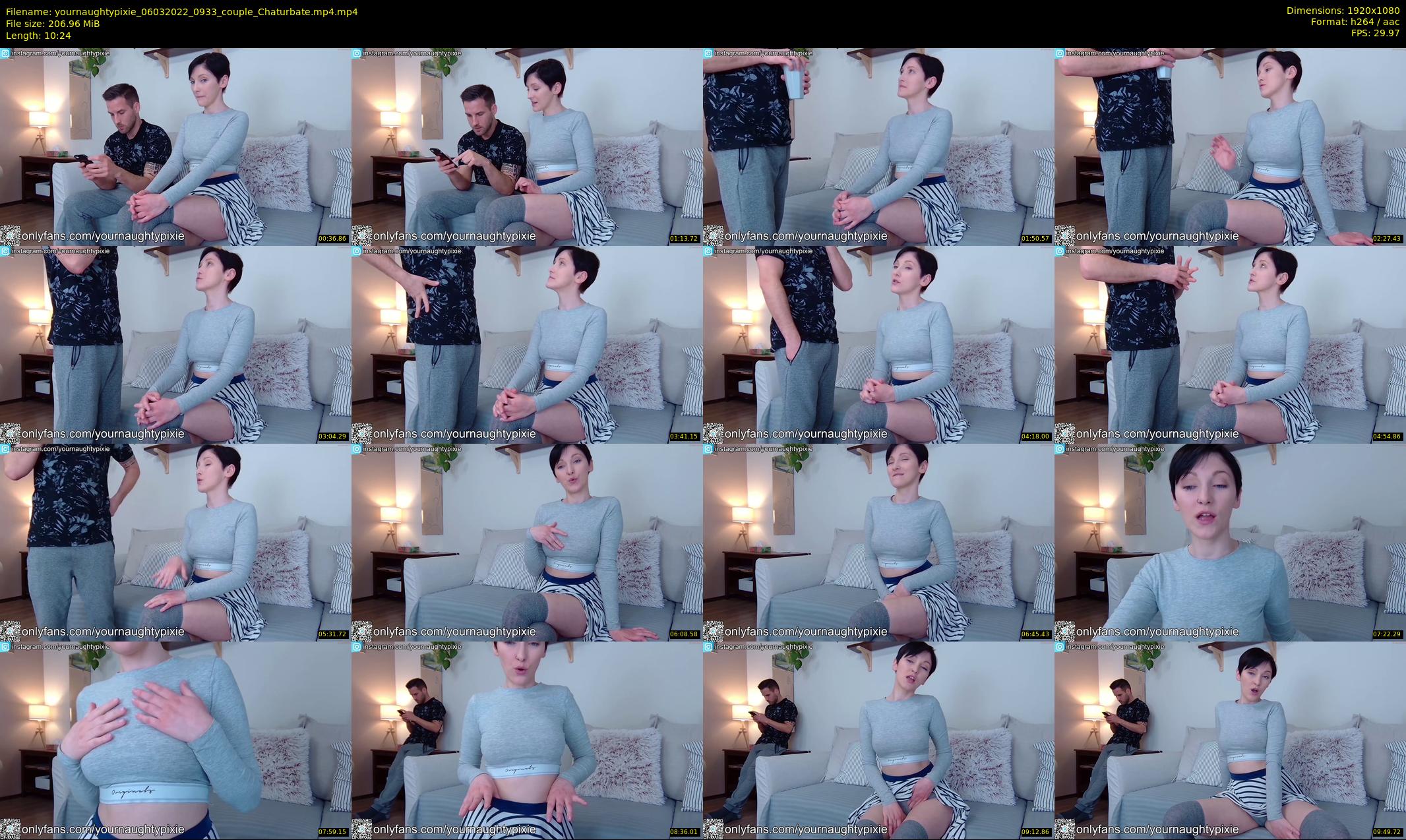 yournaughtypixie — 11 minute Chaturbate couple cam show recording, 1080p, Mar 6, 2022