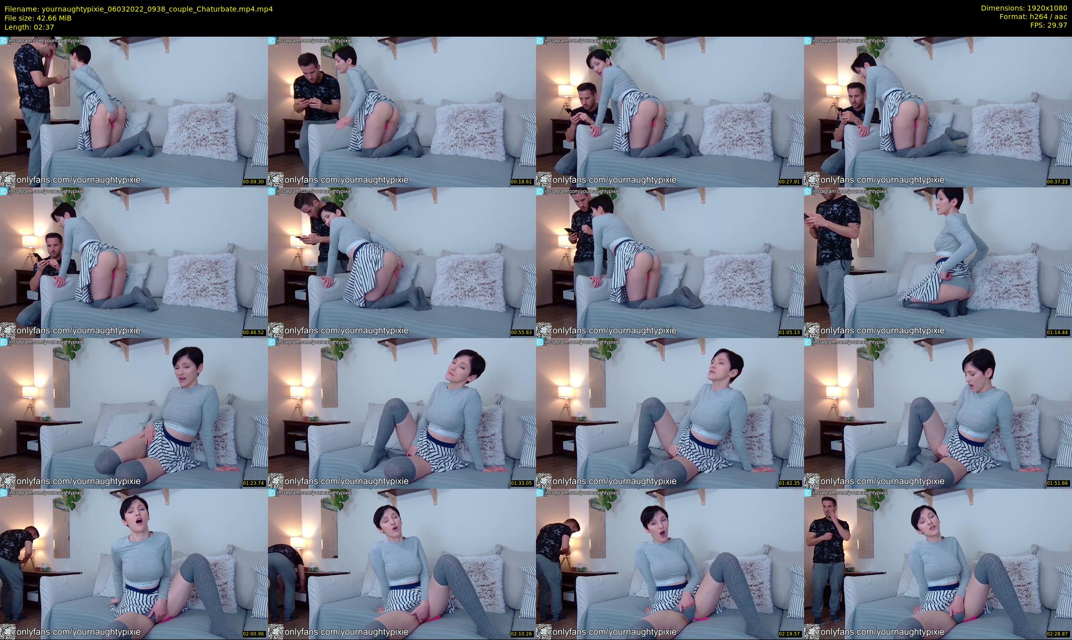 yournaughtypixie — 3 minute Chaturbate couple cam show recording, 1080p, Mar 6, 2022