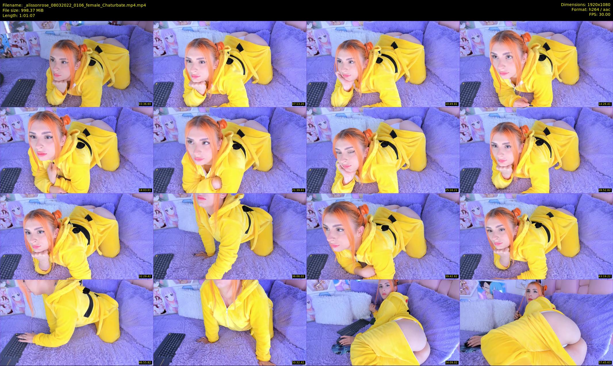 _alissonrose — 62 minute Chaturbate female cam show recording, 1080p, Mar 8, 2022
