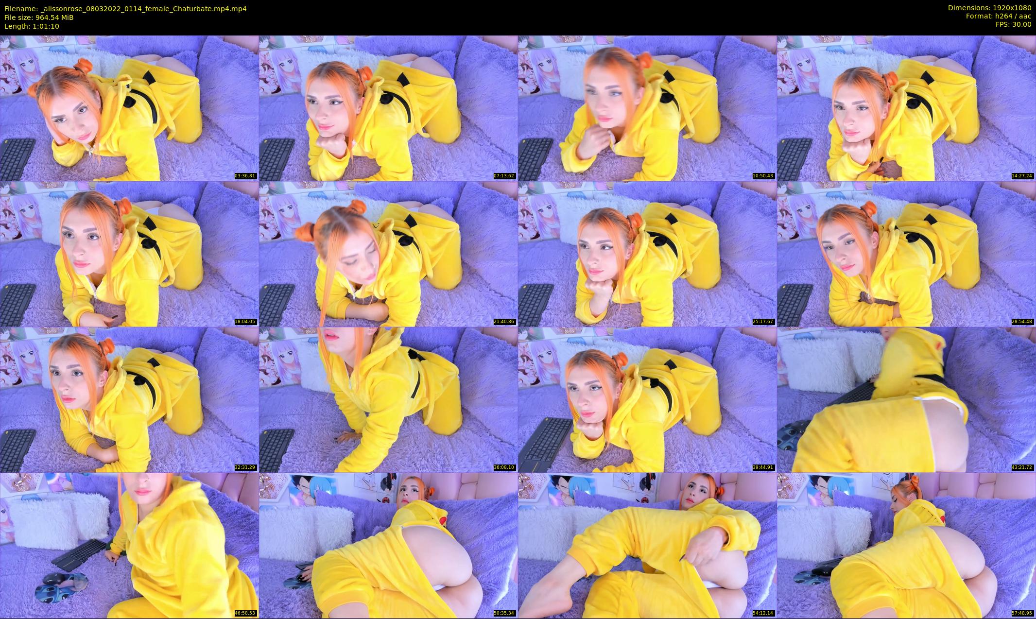 _alissonrose — 62 minute Chaturbate female cam show recording, 1080p, Mar 8, 2022