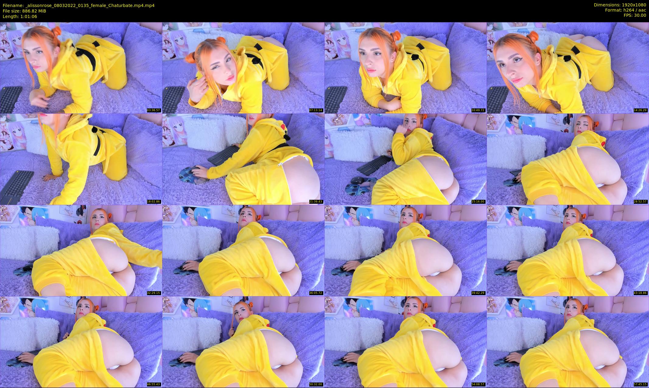 _alissonrose — 62 minute Chaturbate female cam show recording, 1080p, Mar 8, 2022