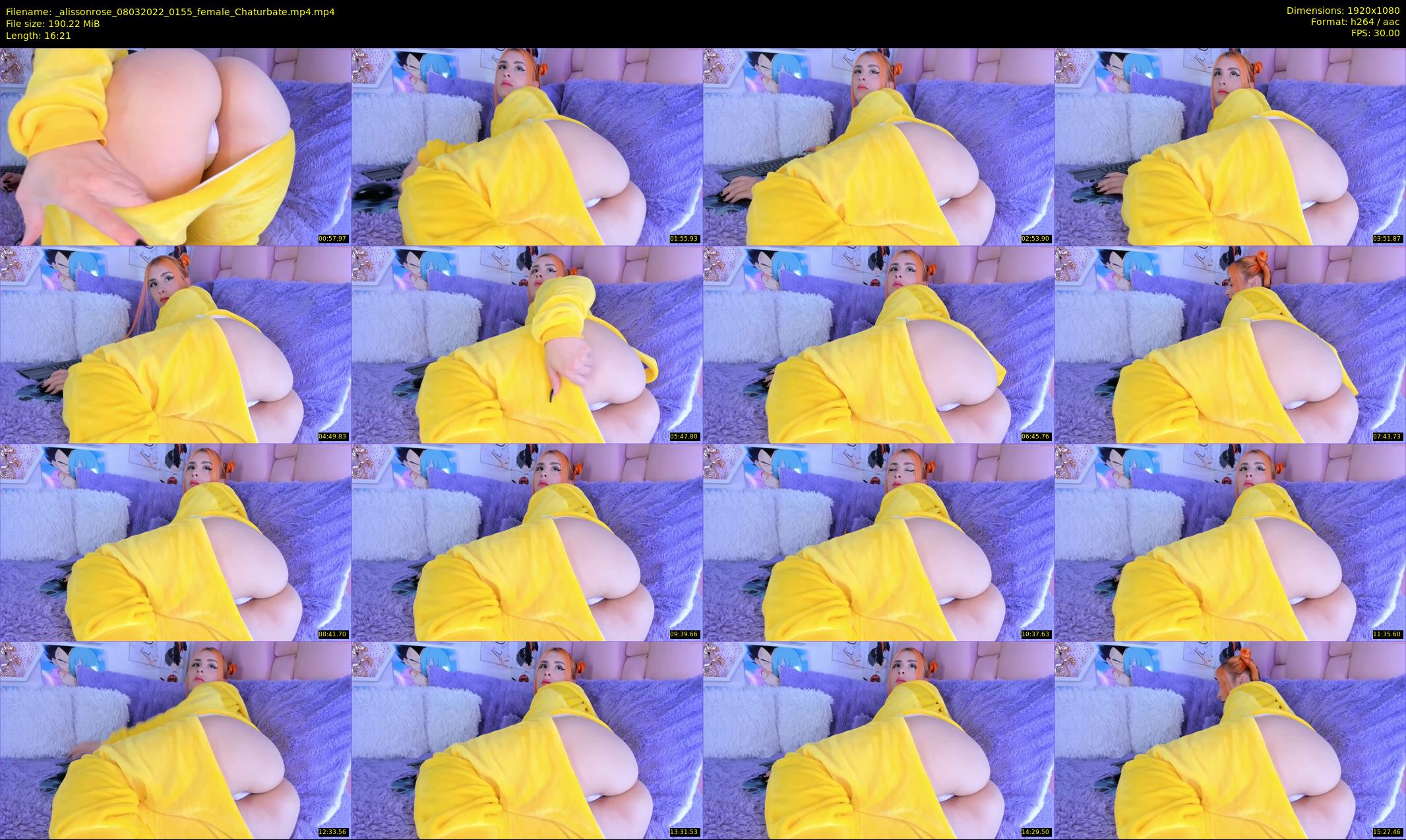 _alissonrose — 17 minute Chaturbate female cam show recording, 1080p, Mar 8, 2022