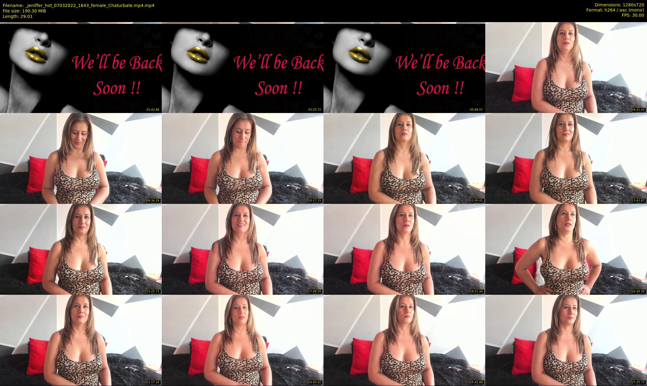 _jeniffer_hot — 30 minute Chaturbate female cam show recording, 720p, Mar 7, 2022