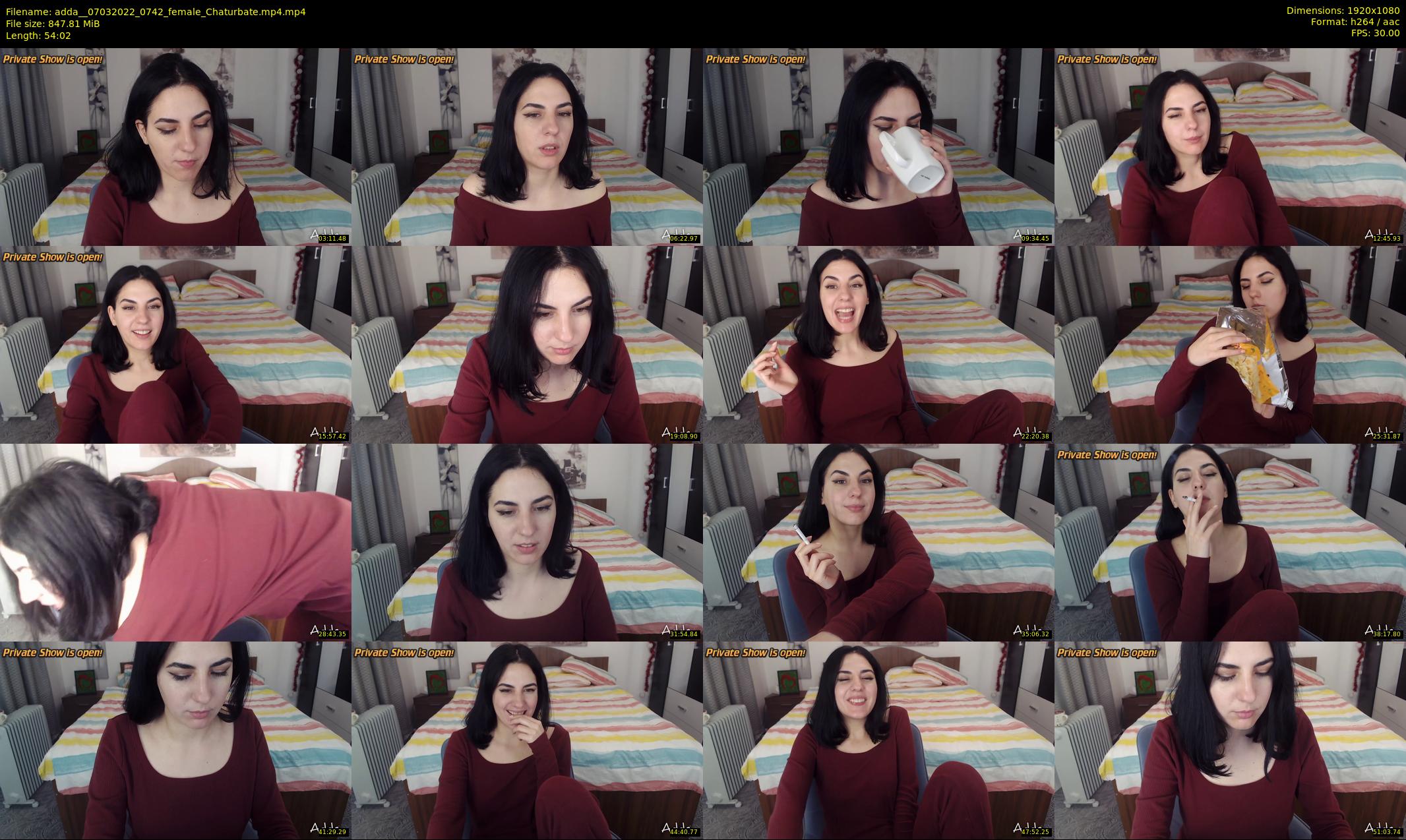 adda_ — 55 minute Chaturbate female cam show recording, 1080p, Mar 7, 2022