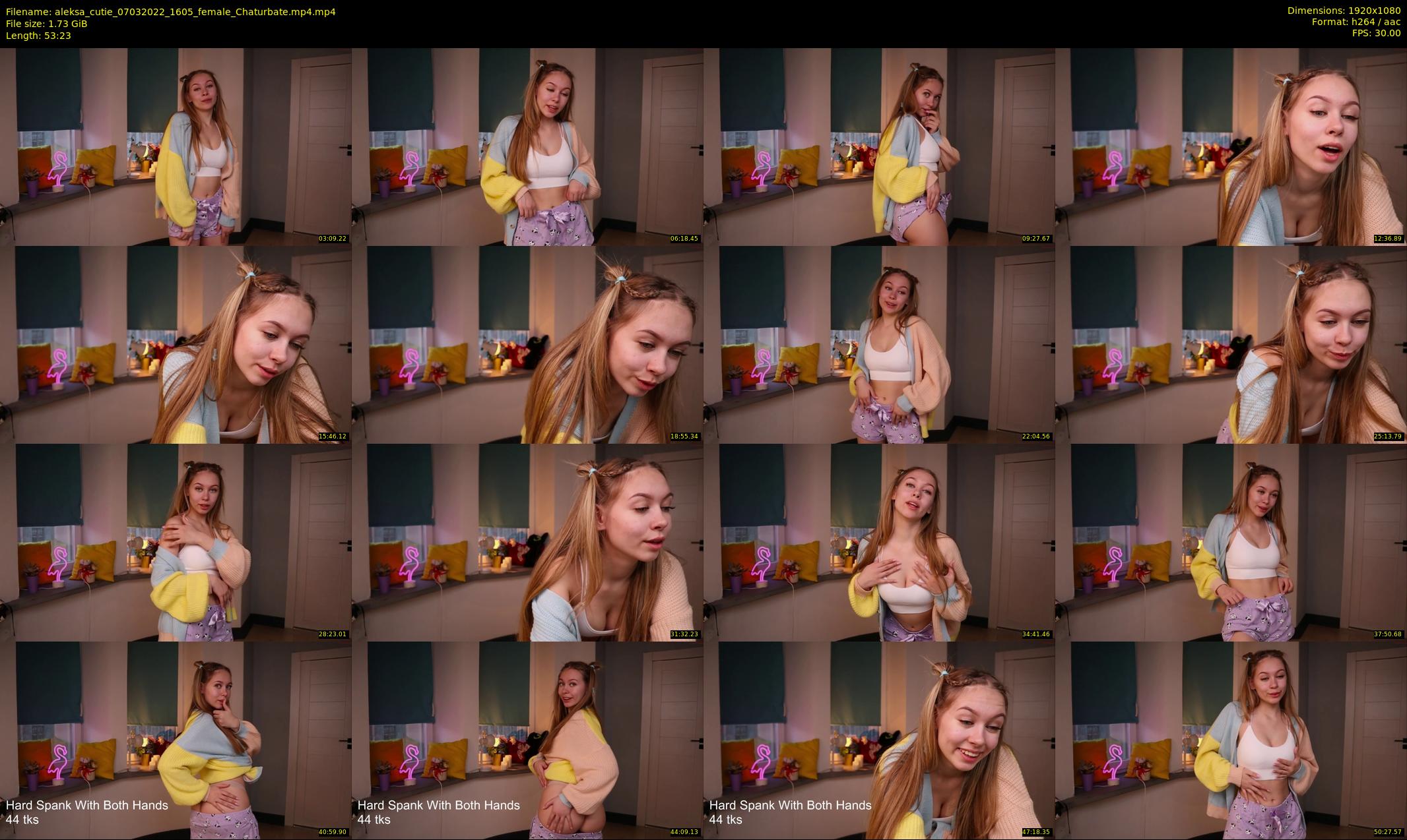 aleksa_cutie — 54 minute Chaturbate female cam show recording, 1080p, Mar 7, 2022