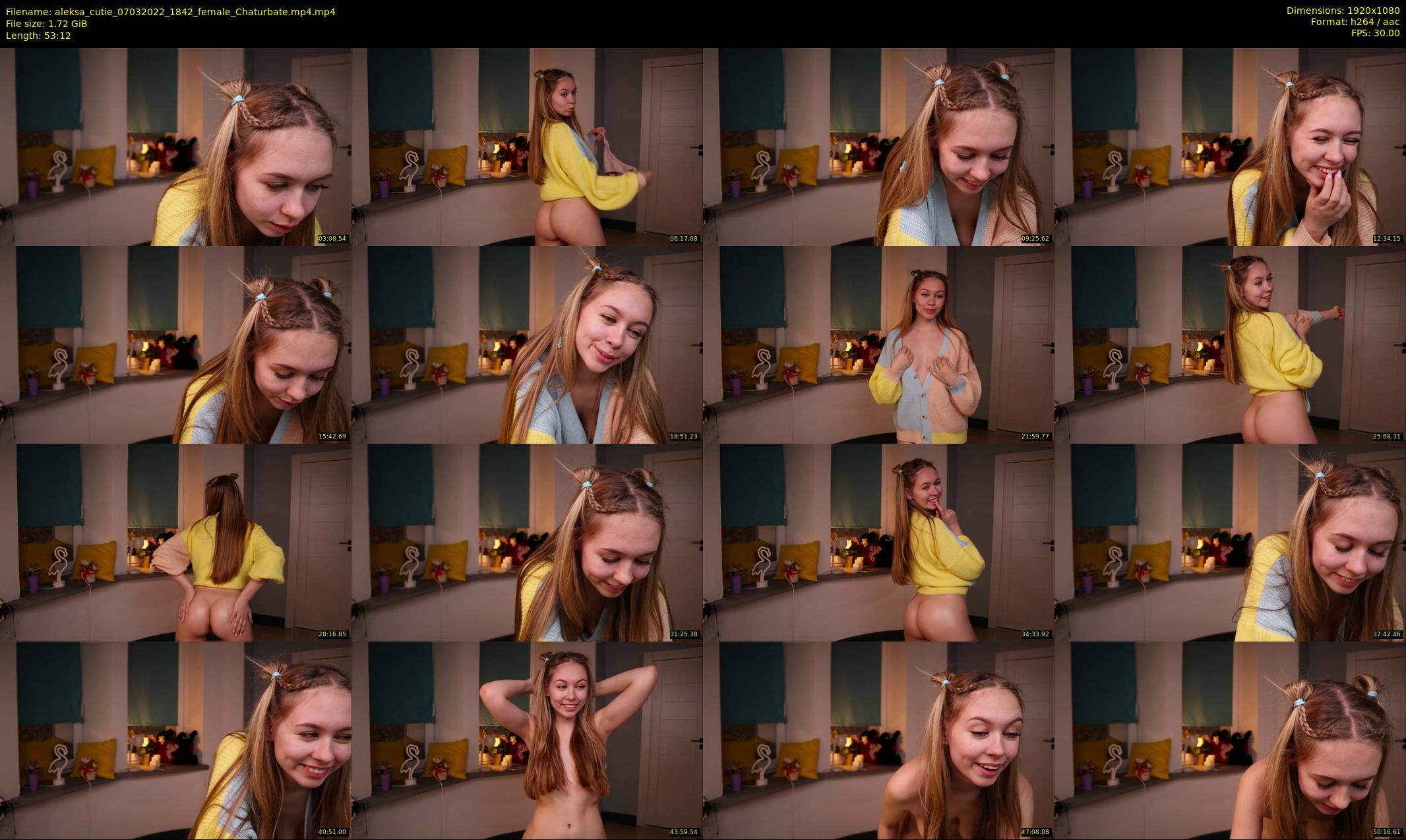 aleksa_cutie — 54 minute Chaturbate female cam show recording, 1080p, Mar 7, 2022