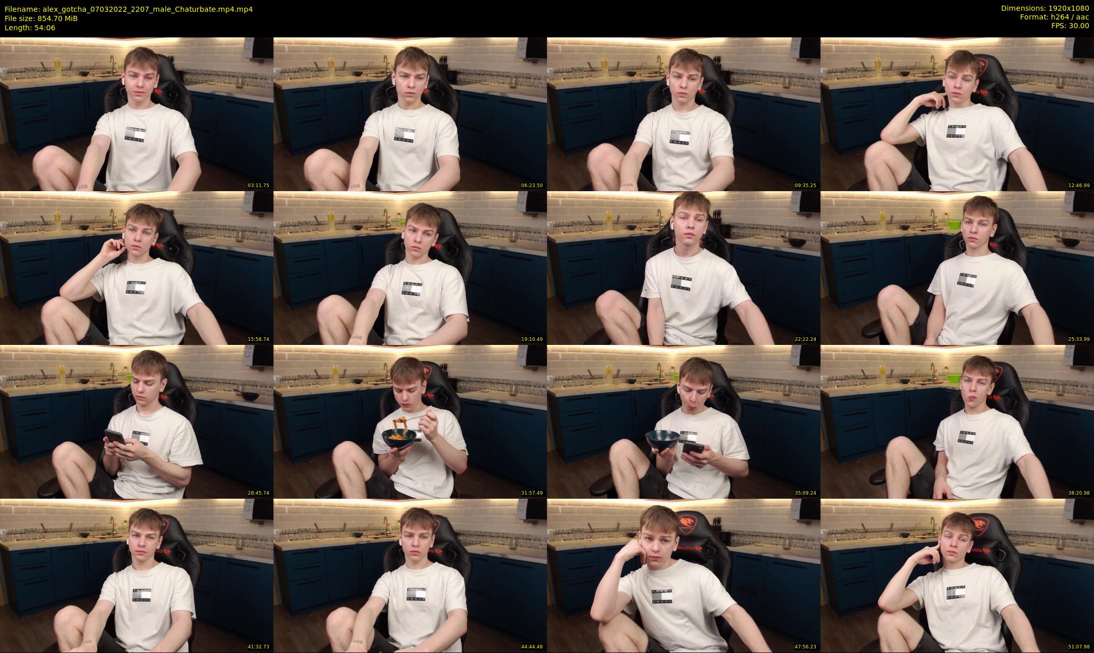 alex_gotcha — 55 minute Chaturbate male cam show recording, 1080p, Mar 7, 2022