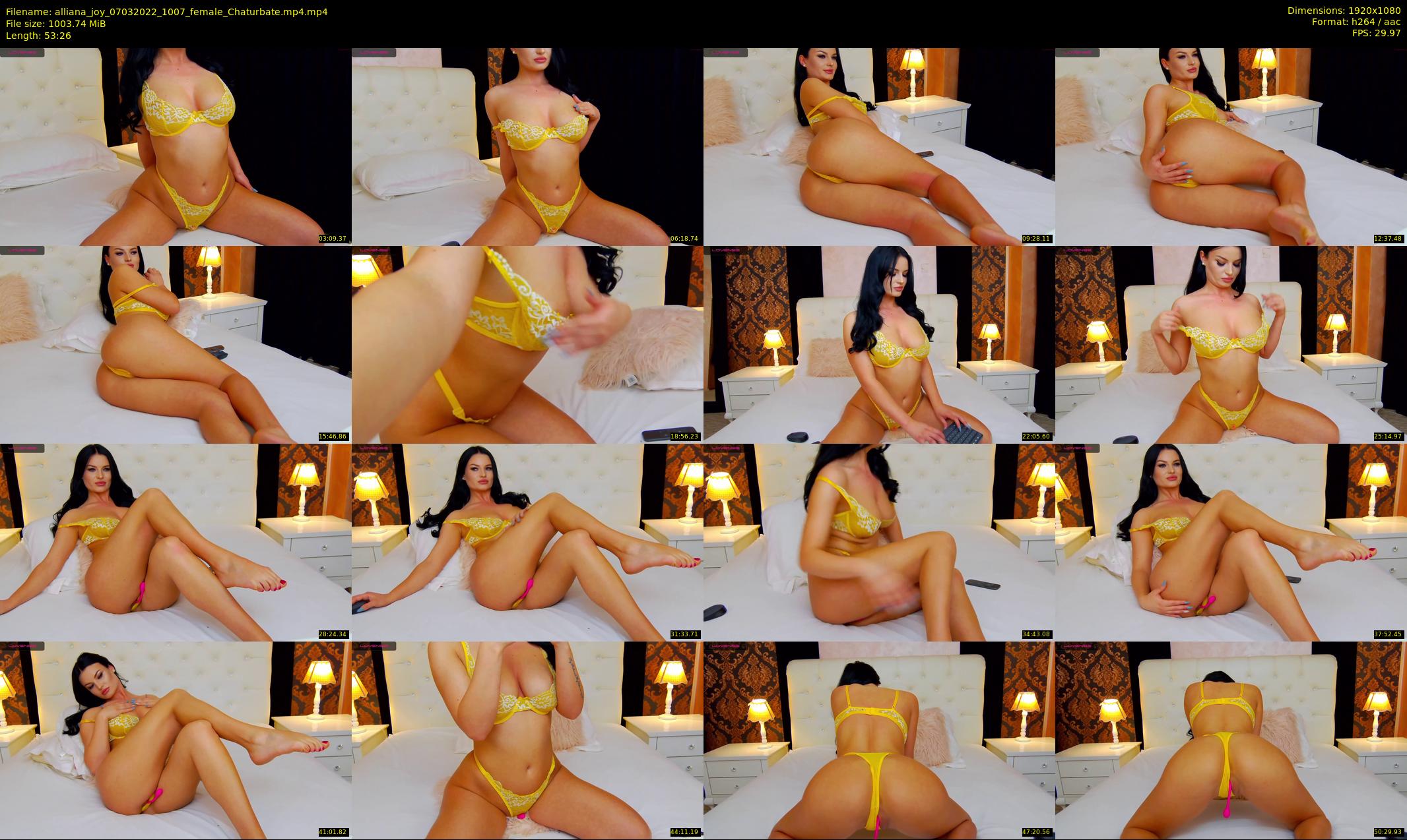 alliana_joy — 54 minute Chaturbate female cam show recording, 1080p, Mar 7, 2022