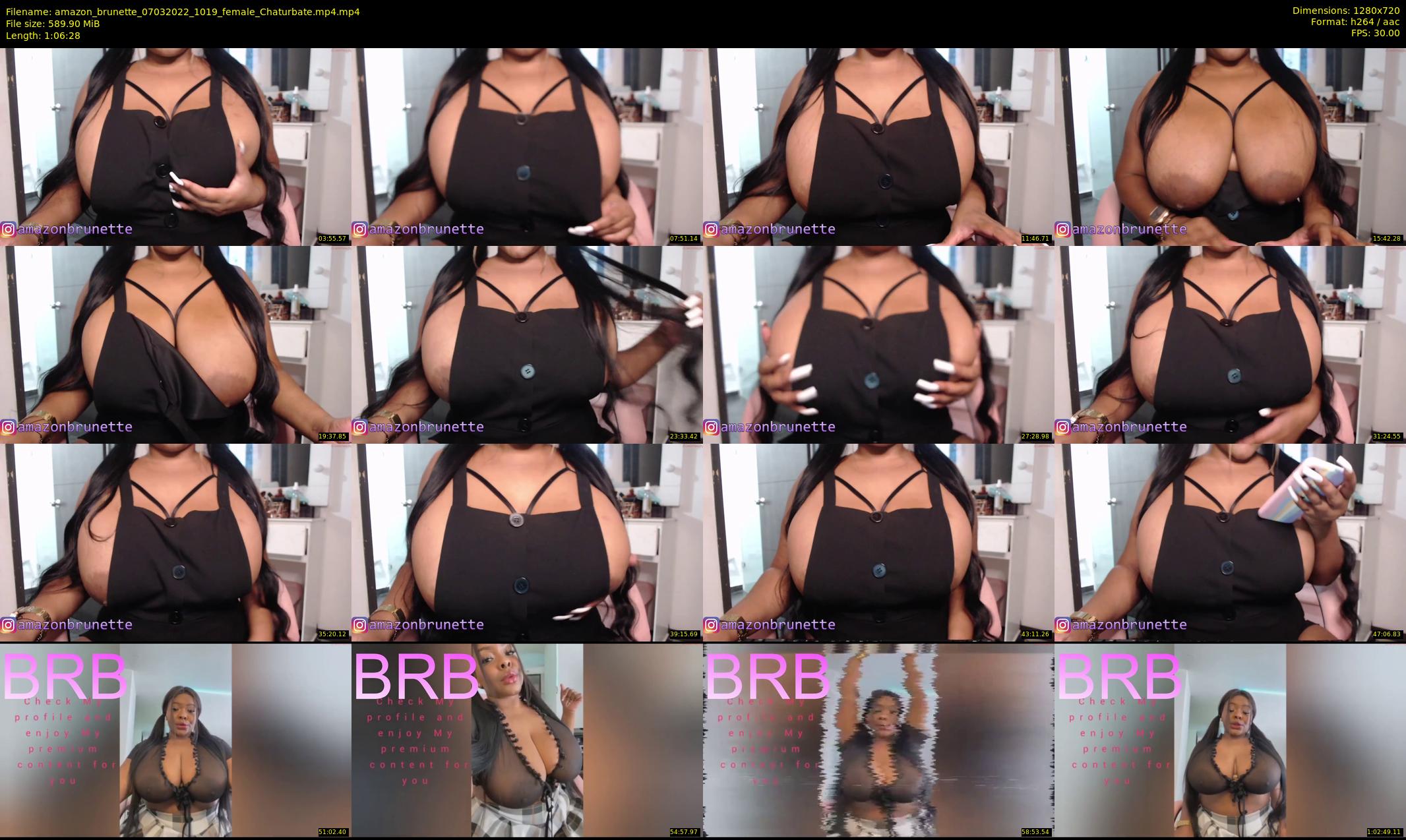 amazon_brunette — 67 minute Chaturbate female cam show recording, 720p, Mar 7, 2022