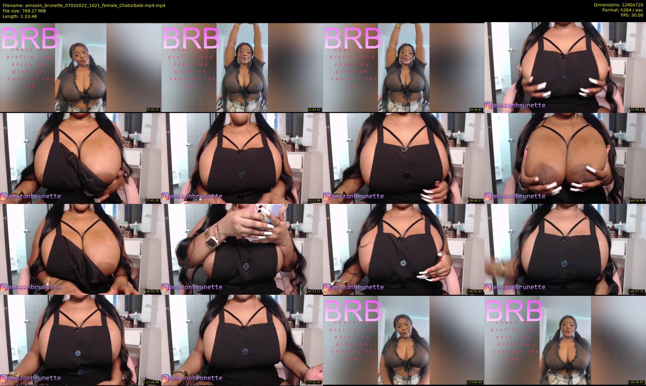 amazon_brunette — 94 minute Chaturbate female cam show recording, 720p, Mar 7, 2022