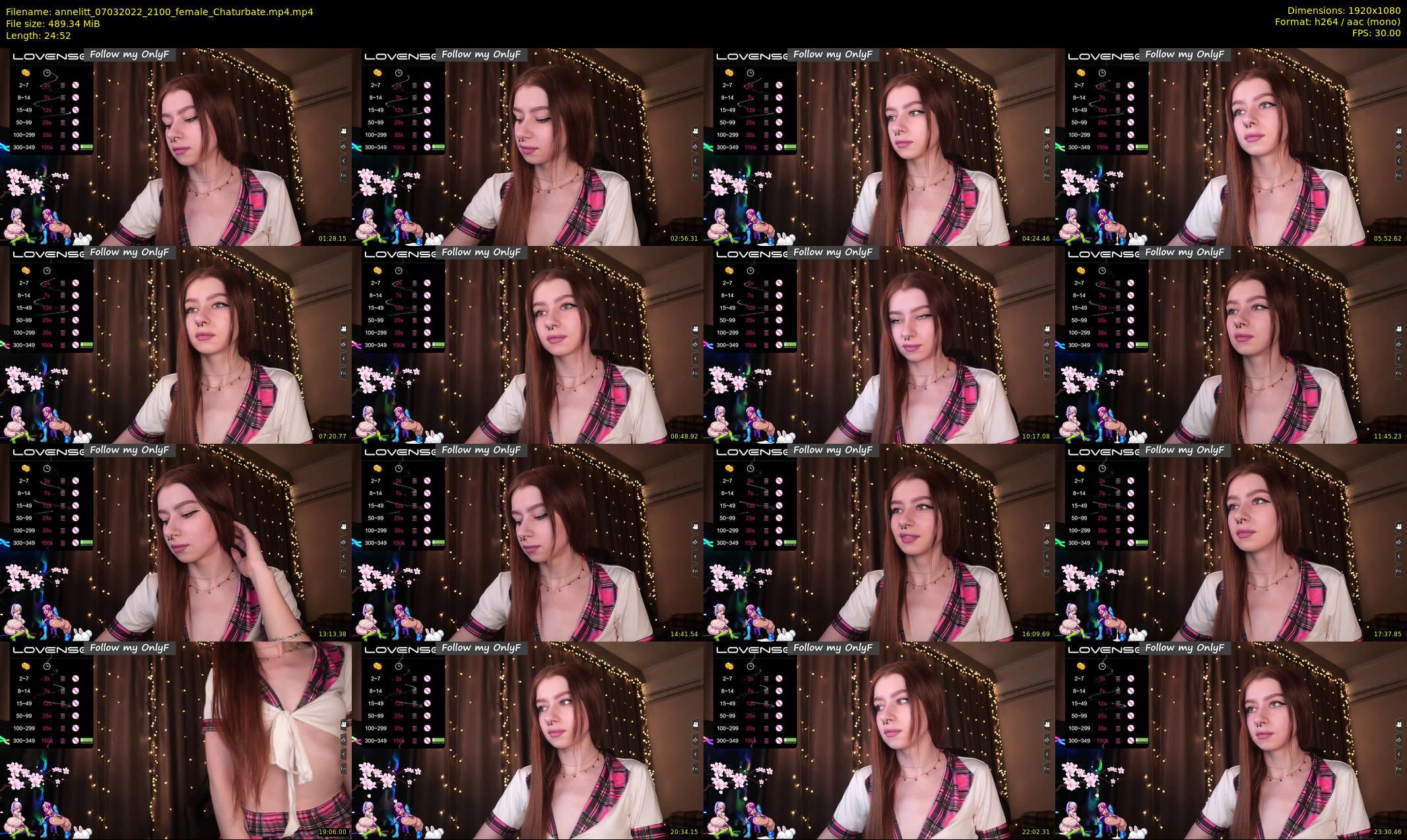 annelitt — 25 minute Chaturbate female cam show recording, 1080p, Mar 7, 2022