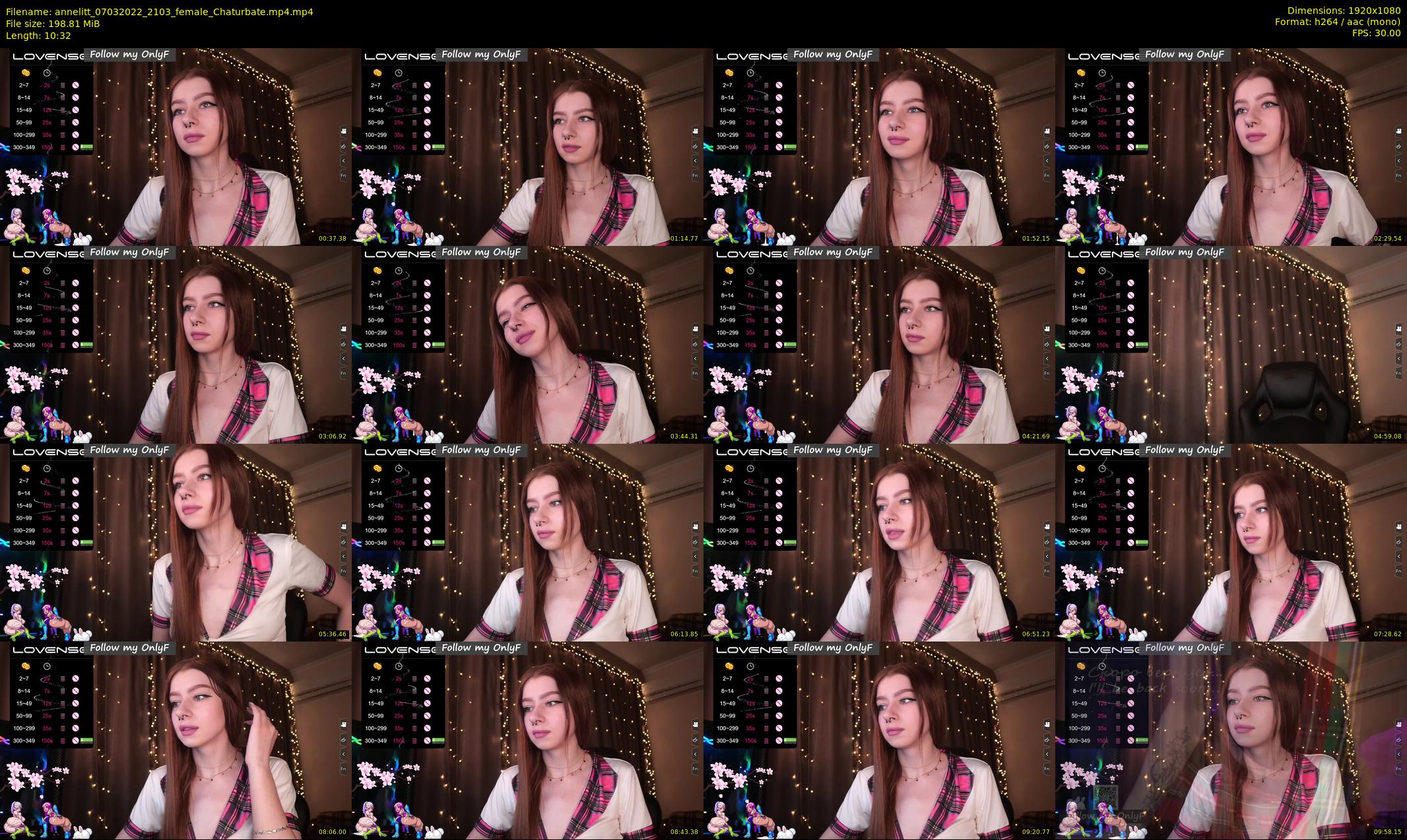 annelitt — 11 minute Chaturbate female cam show recording, 1080p, Mar 7, 2022