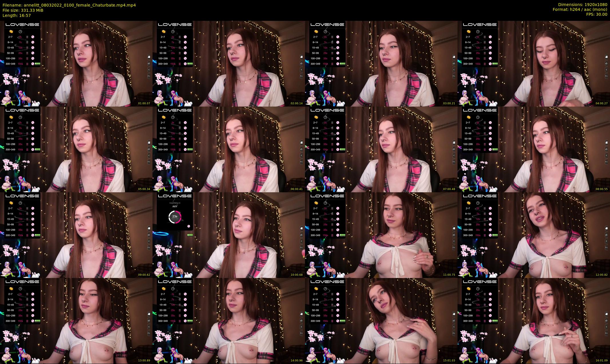 annelitt — 17 minute Chaturbate female cam show recording, 1080p, Mar 8, 2022