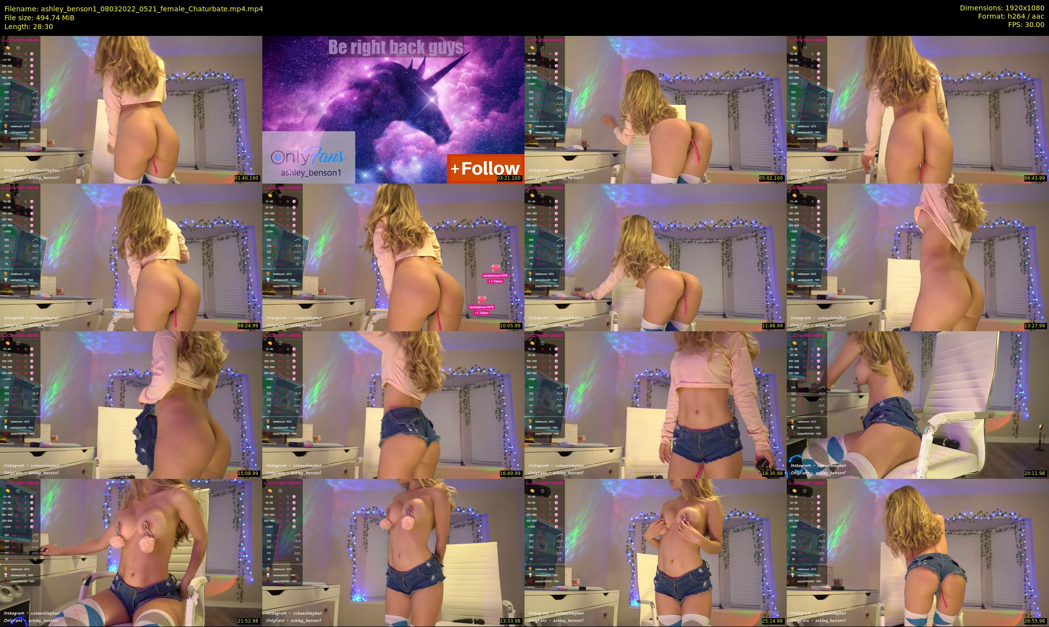 ashley_benson1 — 29 minute Chaturbate female cam show recording, 1080p, Mar 8, 2022