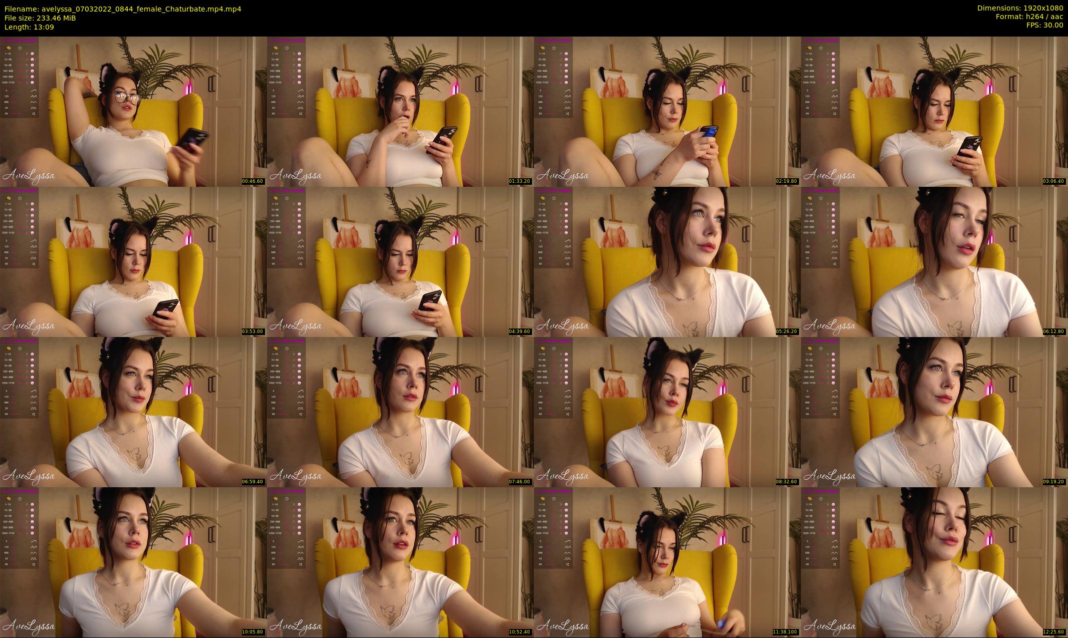 avelyssa — 14 minute Chaturbate female cam show recording, 1080p, Mar 7, 2022