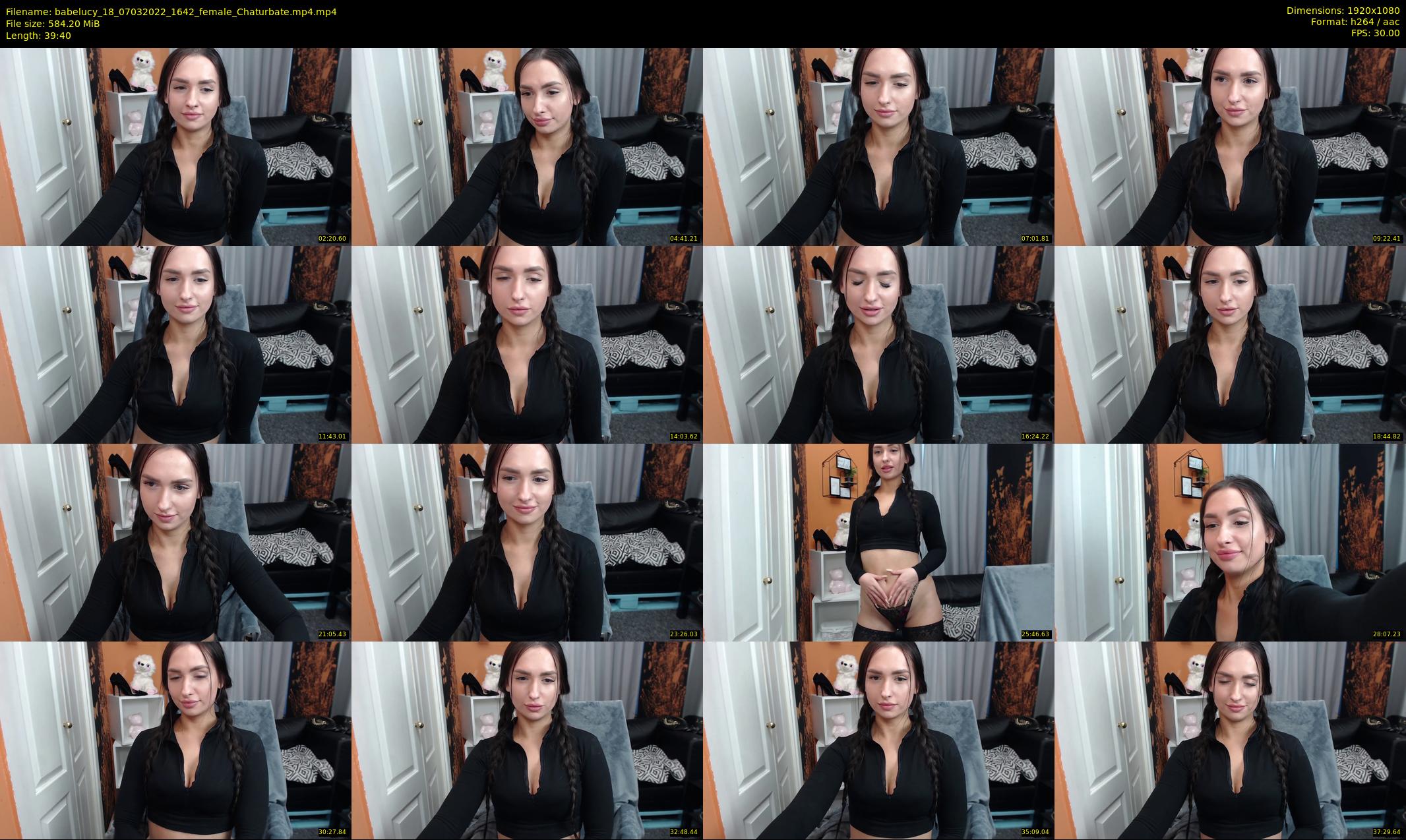 babelucy_18 — 40 minute Chaturbate female cam show recording, 1080p, Mar 7, 2022