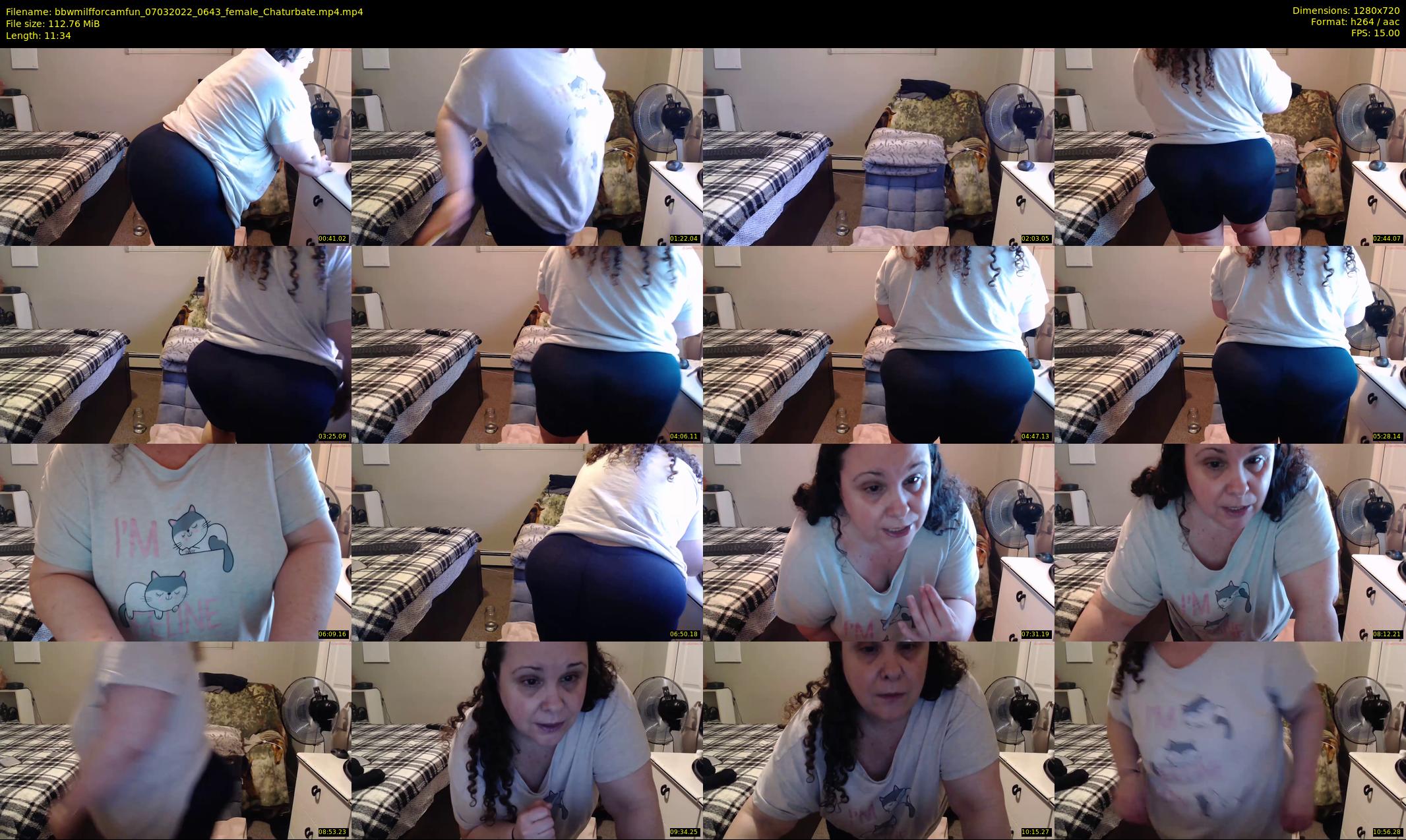bbwmilfforcamfun — 12 minute Chaturbate female cam show recording, 720p, Mar 7, 2022