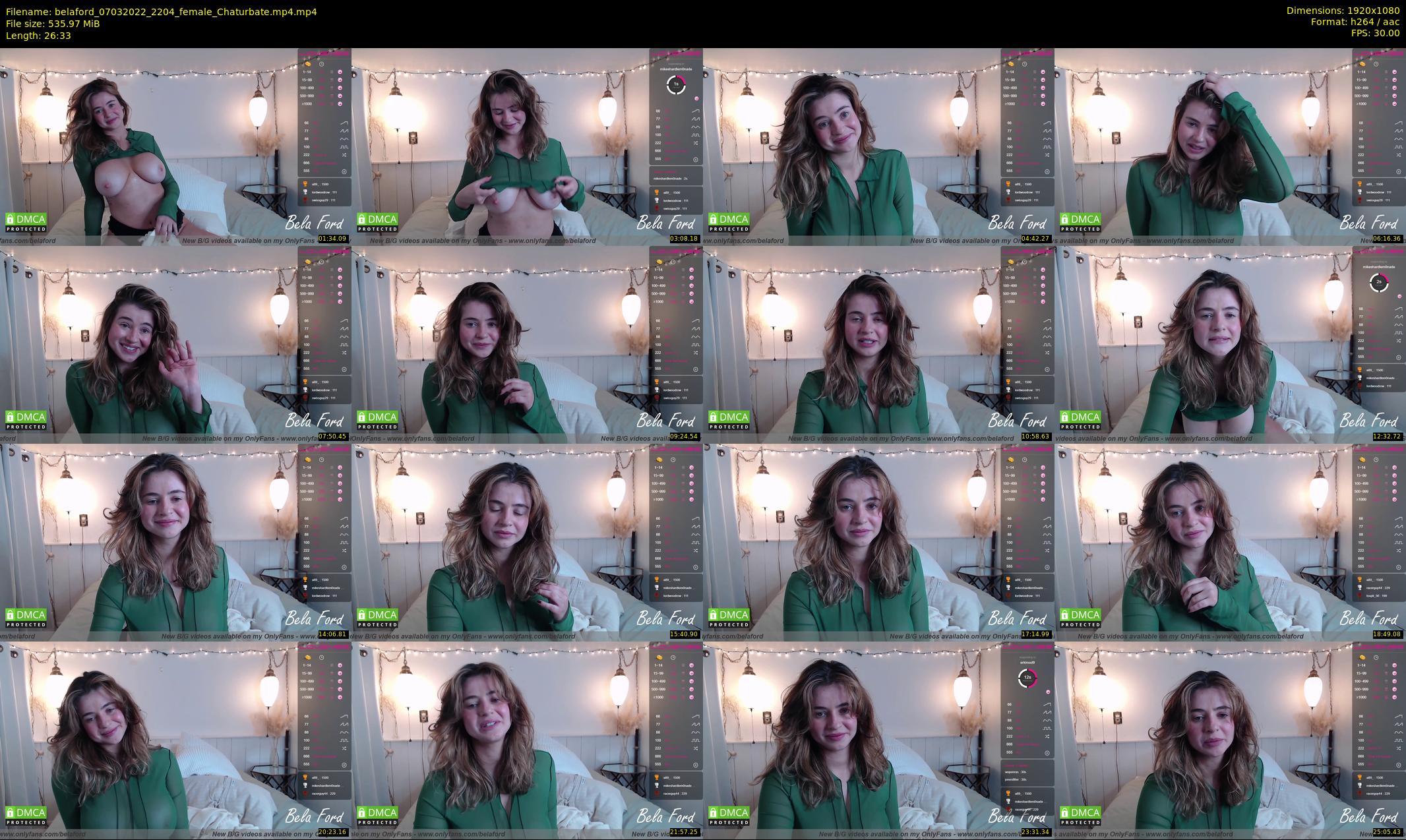 belaford — 27 minute Chaturbate female cam show recording, 1080p, Mar 7, 2022
