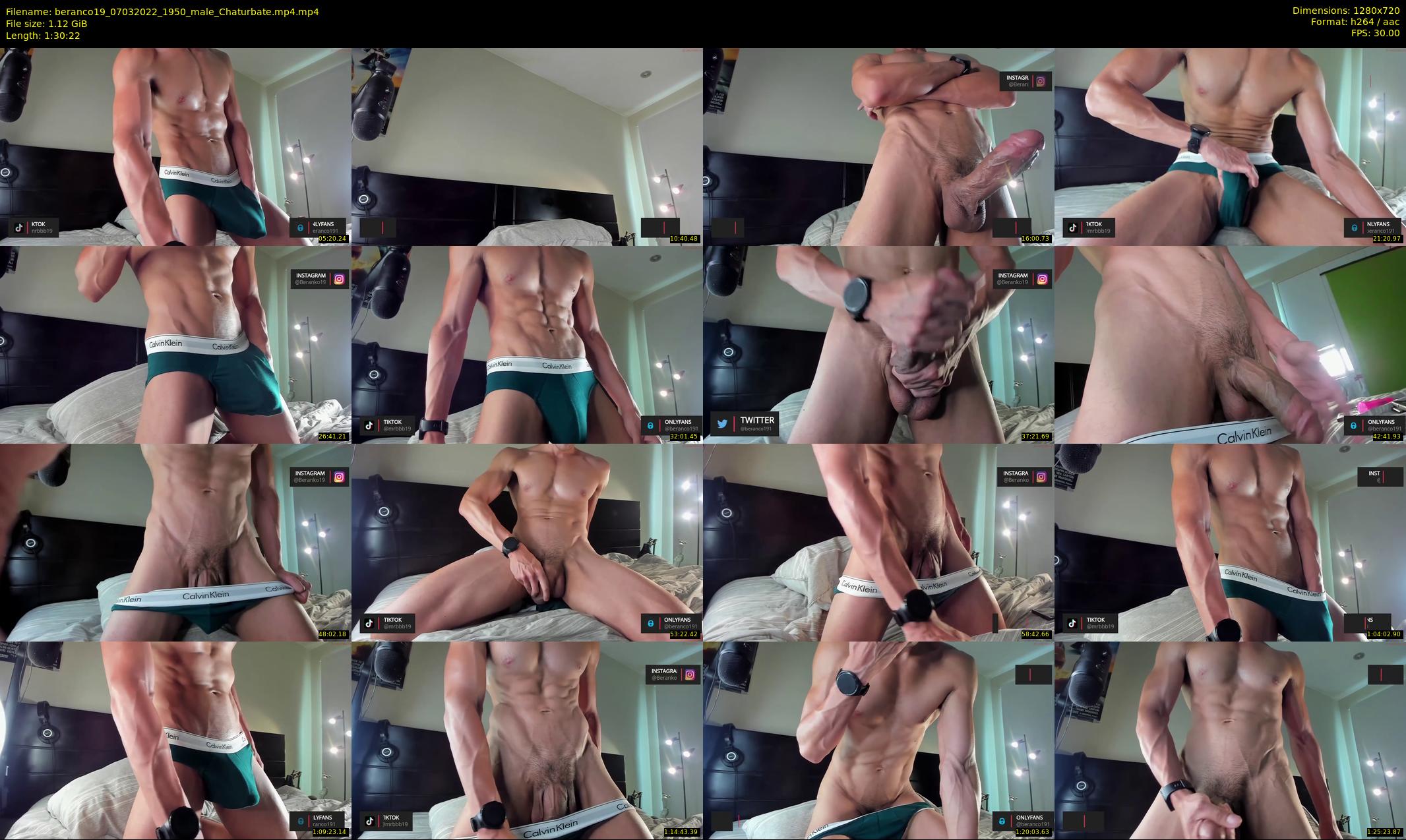 beranco19 — 91 minute Chaturbate male cam show recording, 720p, Mar 7, 2022