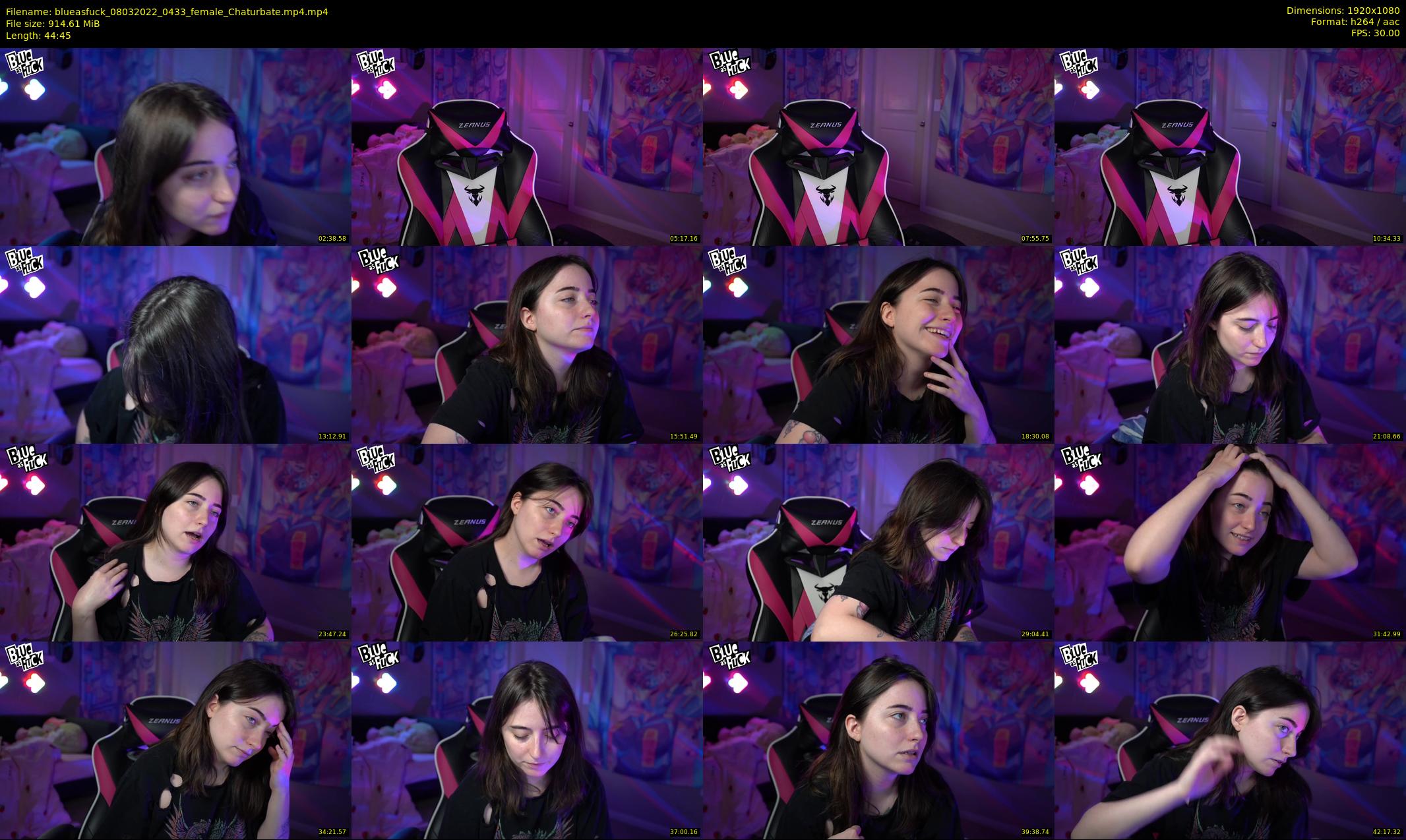 blueasfuck — 45 minute Chaturbate female cam show recording, 1080p, Mar 8, 2022