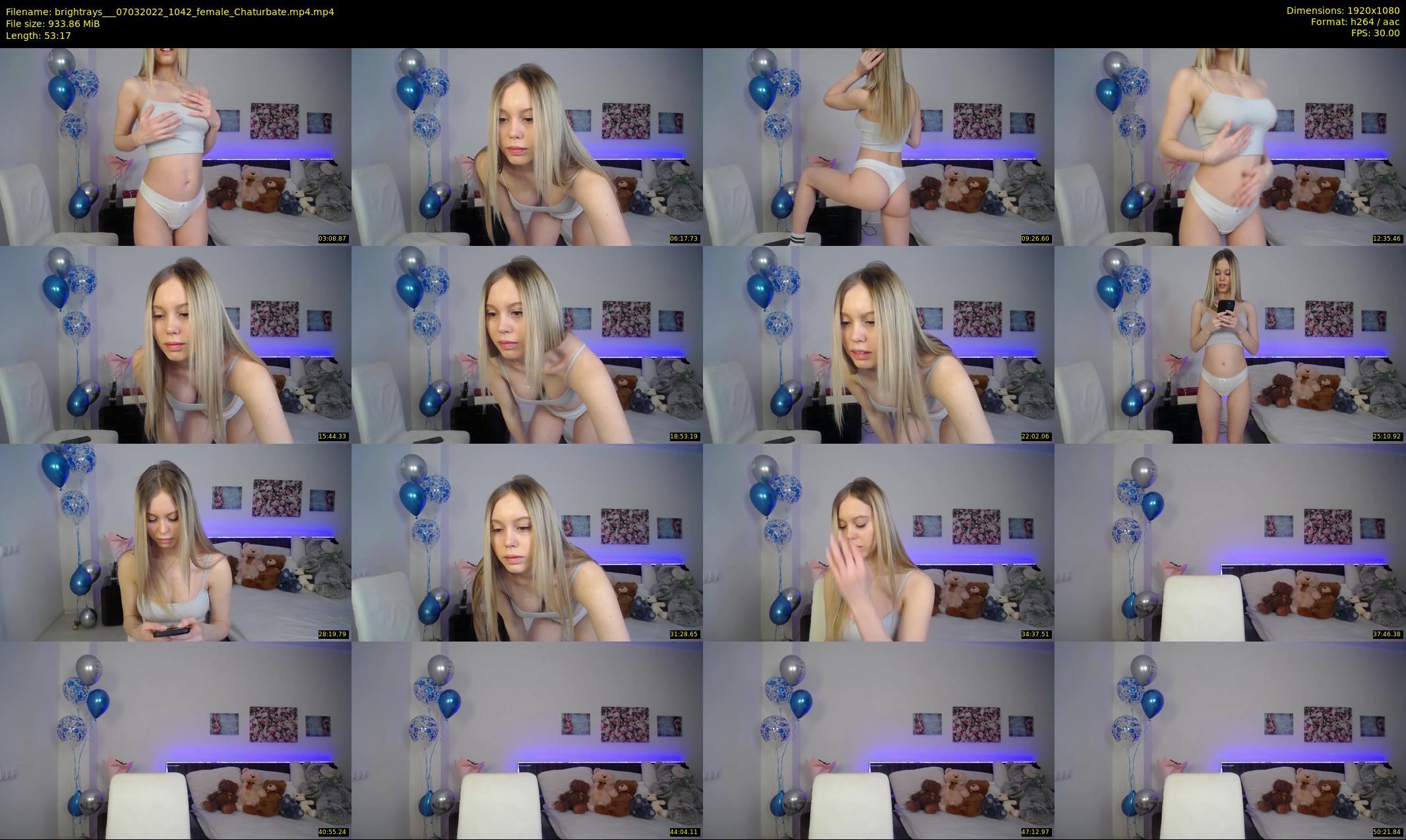 brightrays__ — 54 minute Chaturbate female cam show recording, 1080p, Mar 7, 2022
