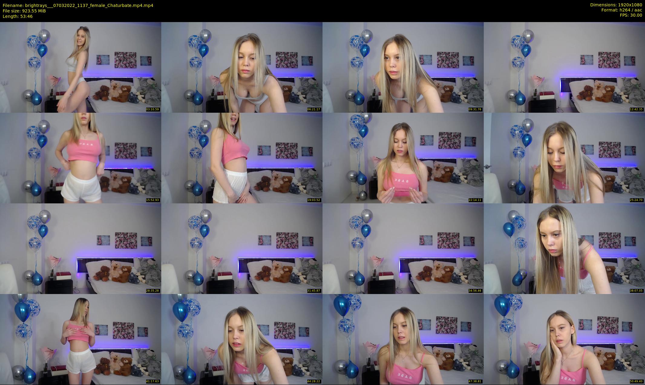 brightrays__ — 54 minute Chaturbate female cam show recording, 1080p, Mar 7, 2022