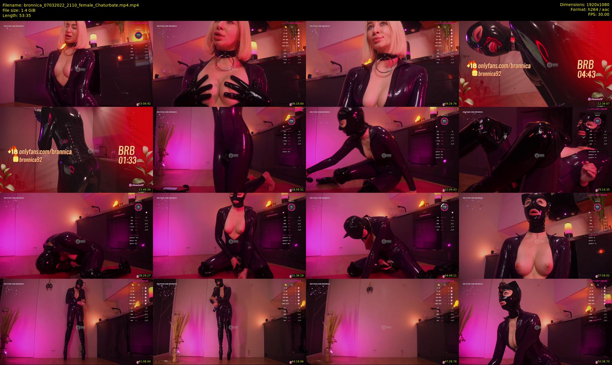bronnica — 54 minute Chaturbate female cam show recording, 1080p, Mar 7, 2022