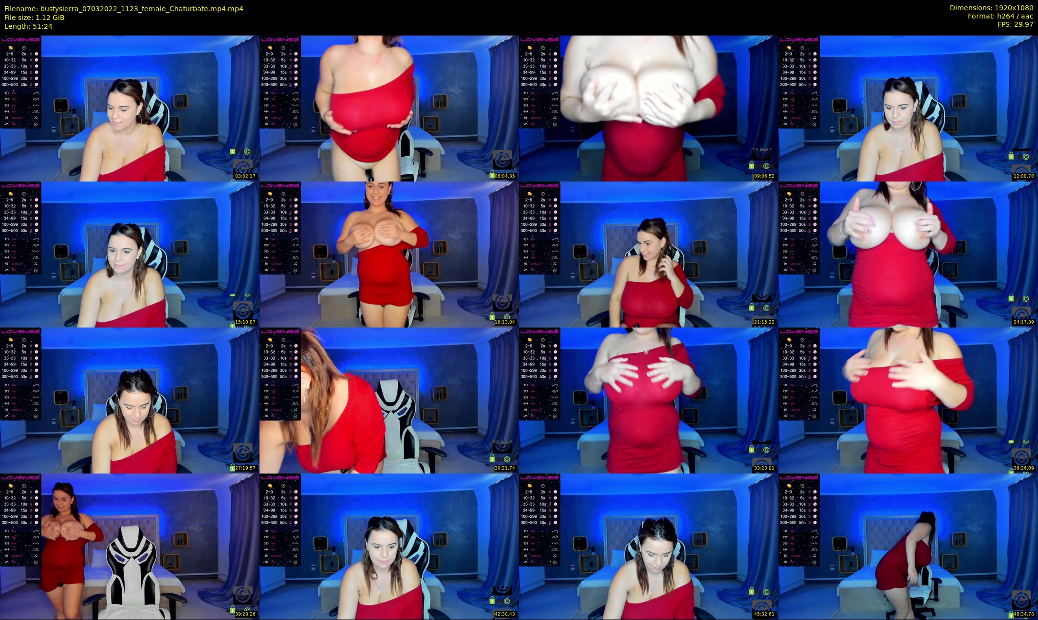 bustysierra — 52 minute Chaturbate female cam show recording, 1080p, Mar 7, 2022