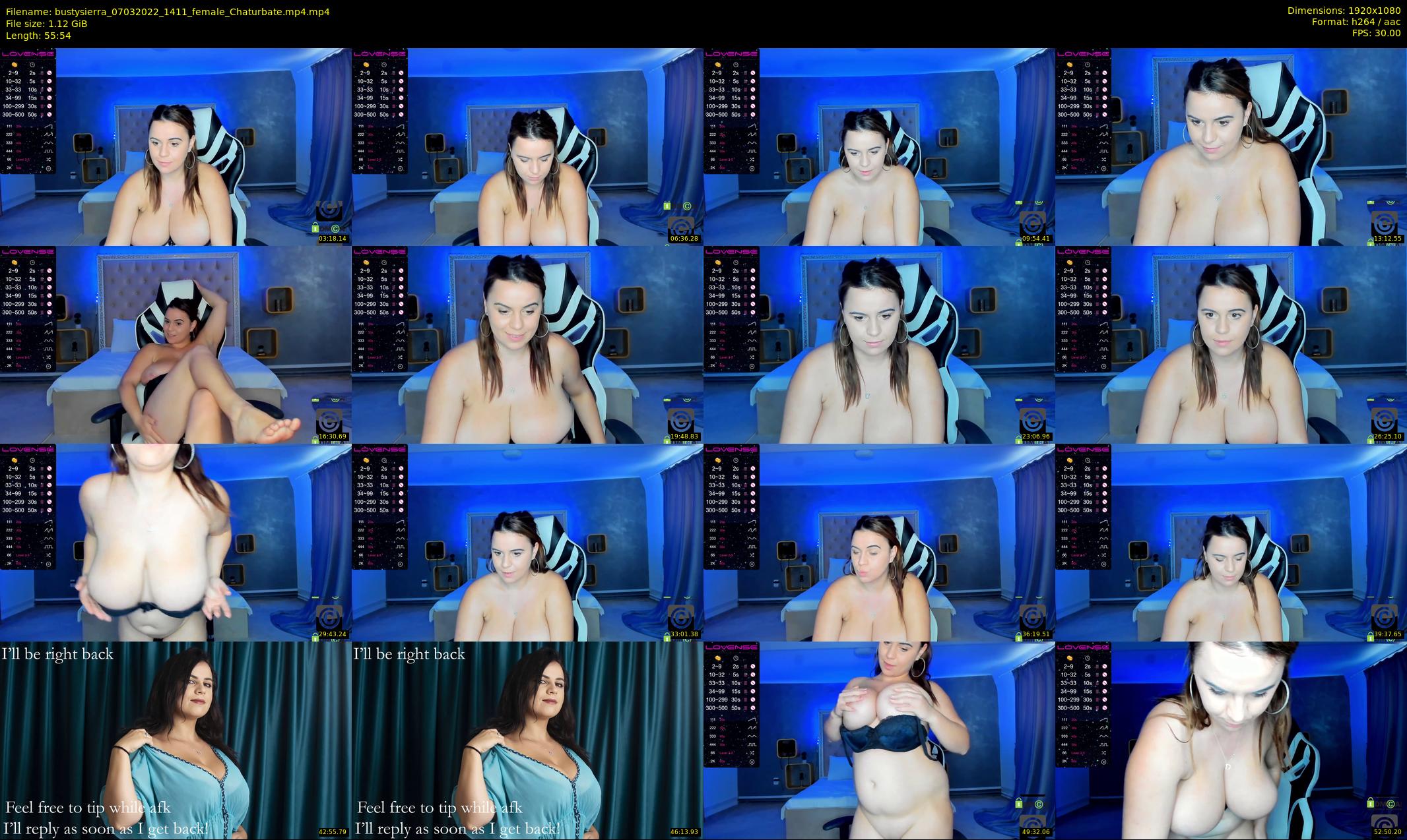bustysierra — 56 minute Chaturbate female cam show recording, 1080p, Mar 7, 2022
