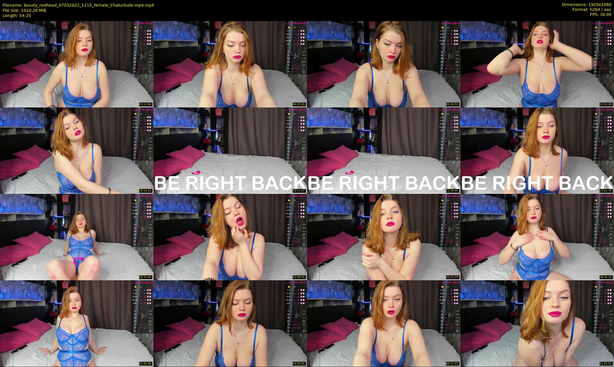 buusty_redhead — 55 minute Chaturbate female cam show recording, 1080p, Mar 7, 2022