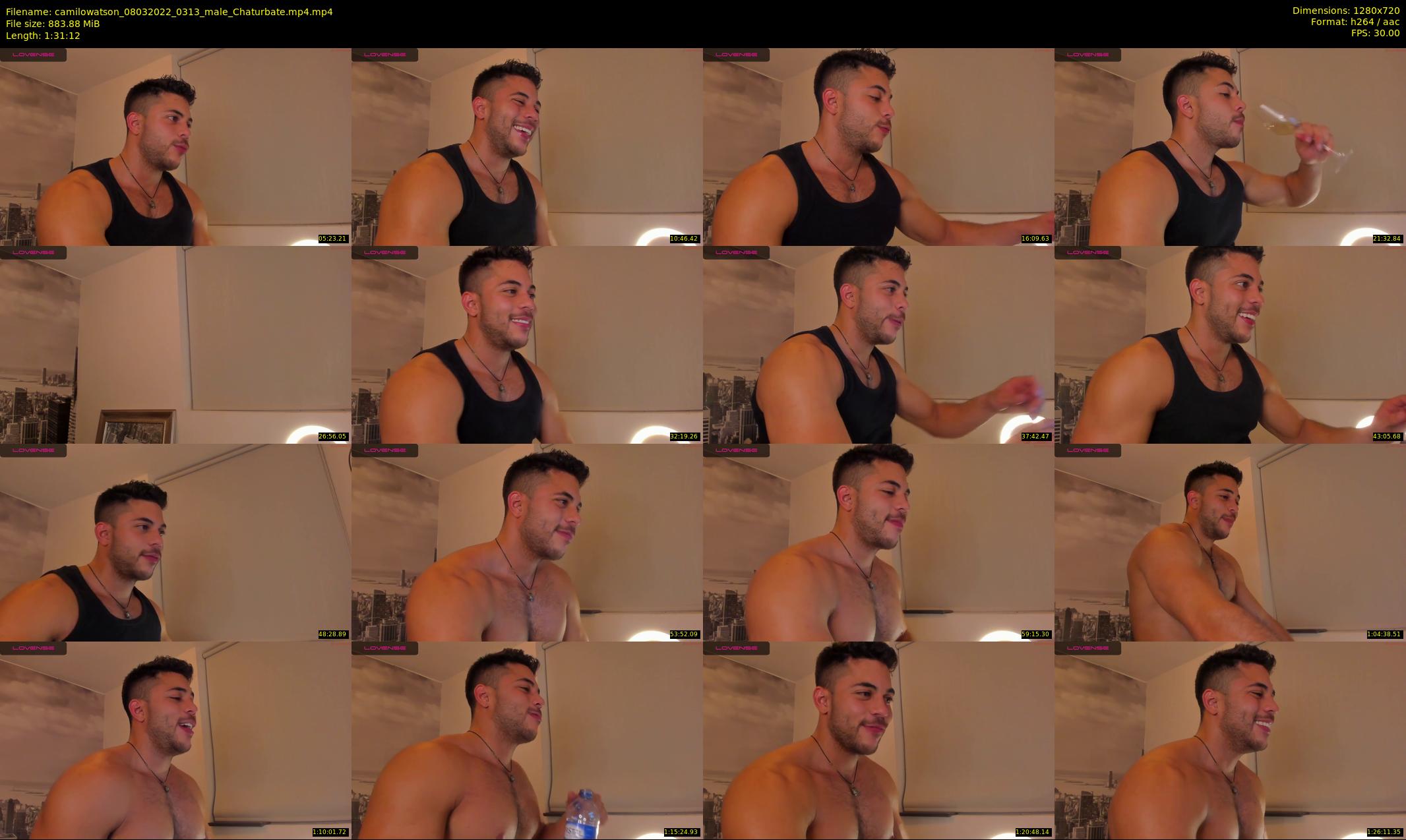 camilowatson — 92 minute Chaturbate male cam show recording, 720p, Mar 8, 2022
