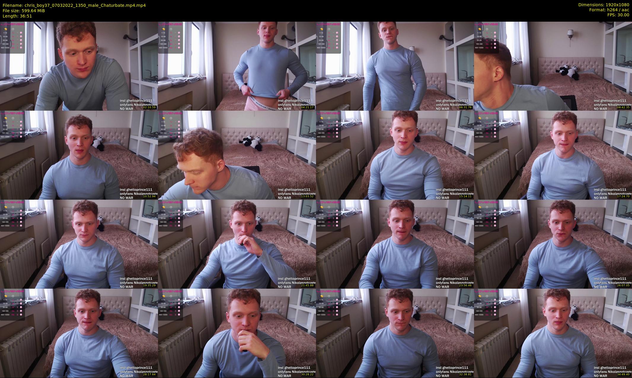 chris_boy37 — 37 minute Chaturbate male cam show recording, 1080p, Mar 7, 2022