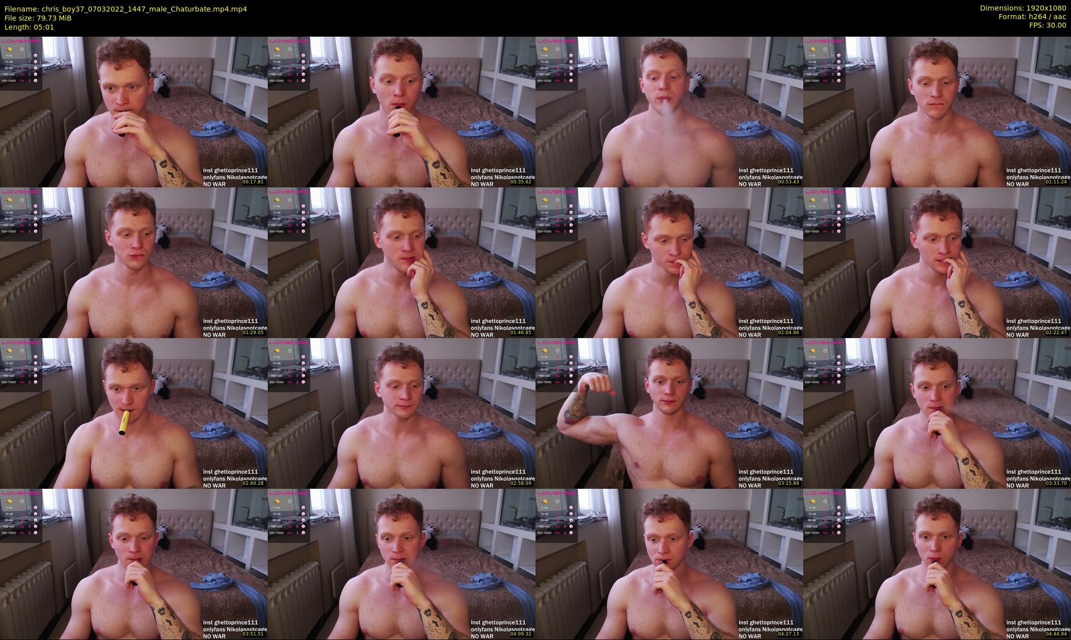 chris_boy37 — 6 minute Chaturbate male cam show recording, 1080p, Mar 7, 2022